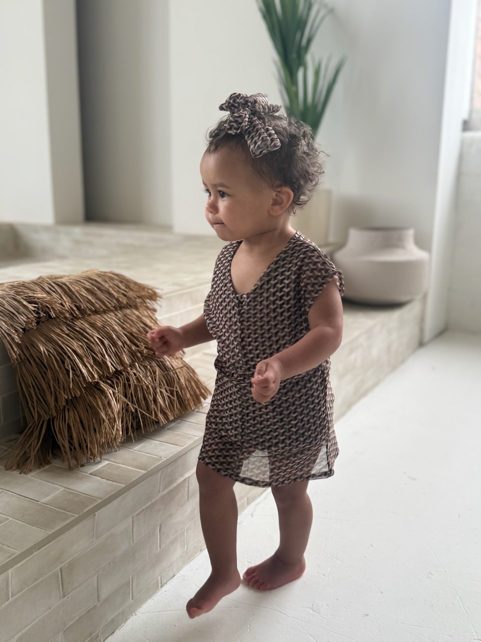 Mini Miami Taupe Kimono Cover Up