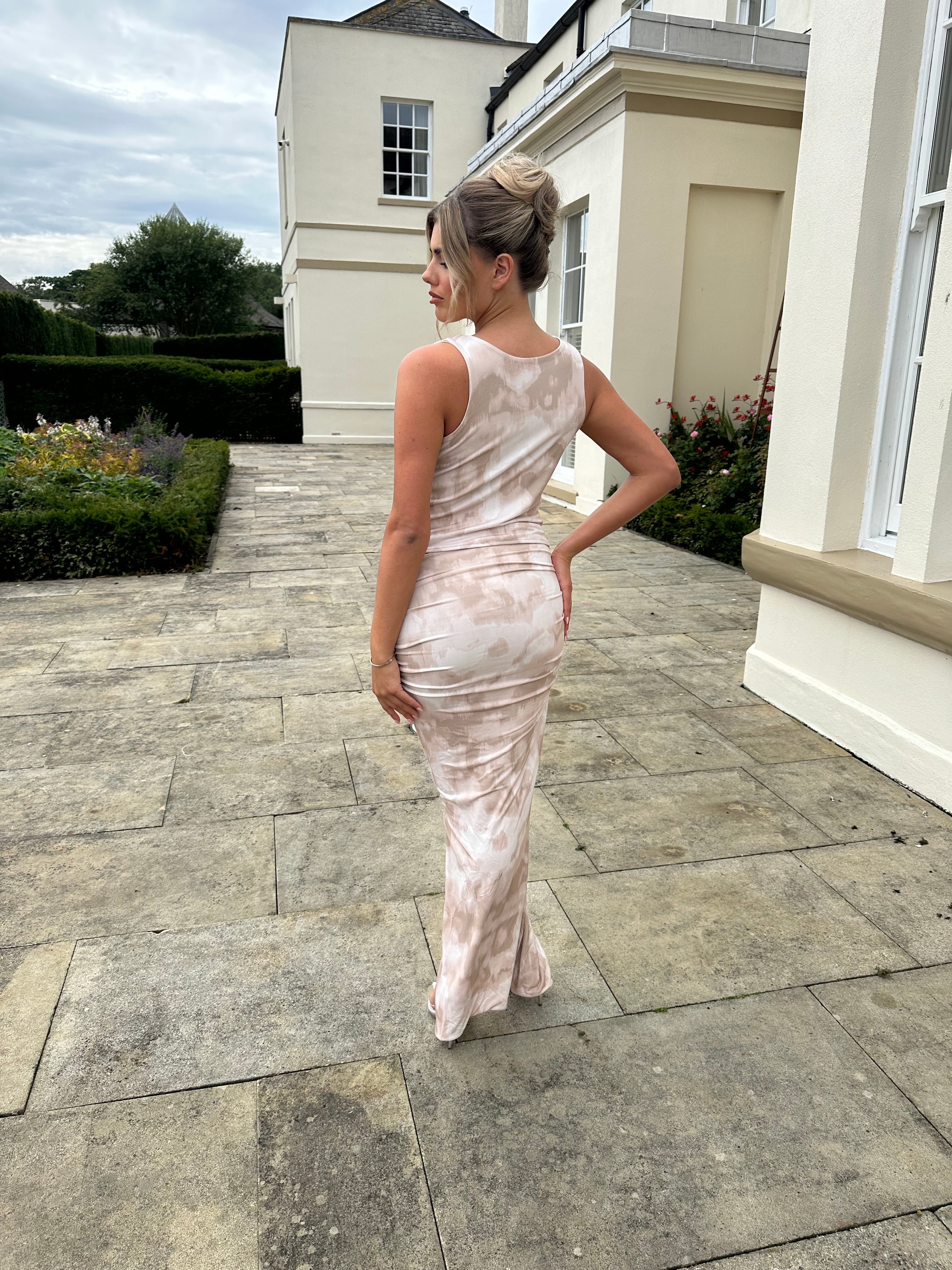 Maeve Maternity Two Piece Set Nude Smudge