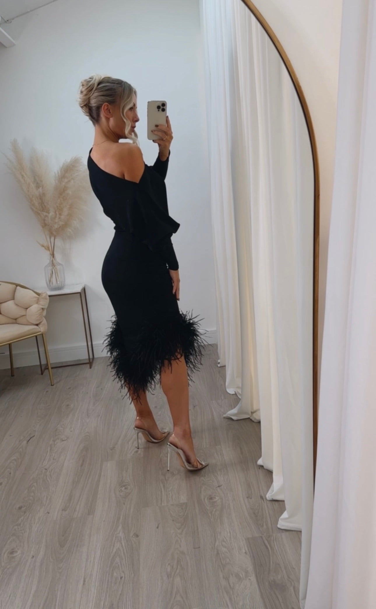 Arella Maternity Dress Black