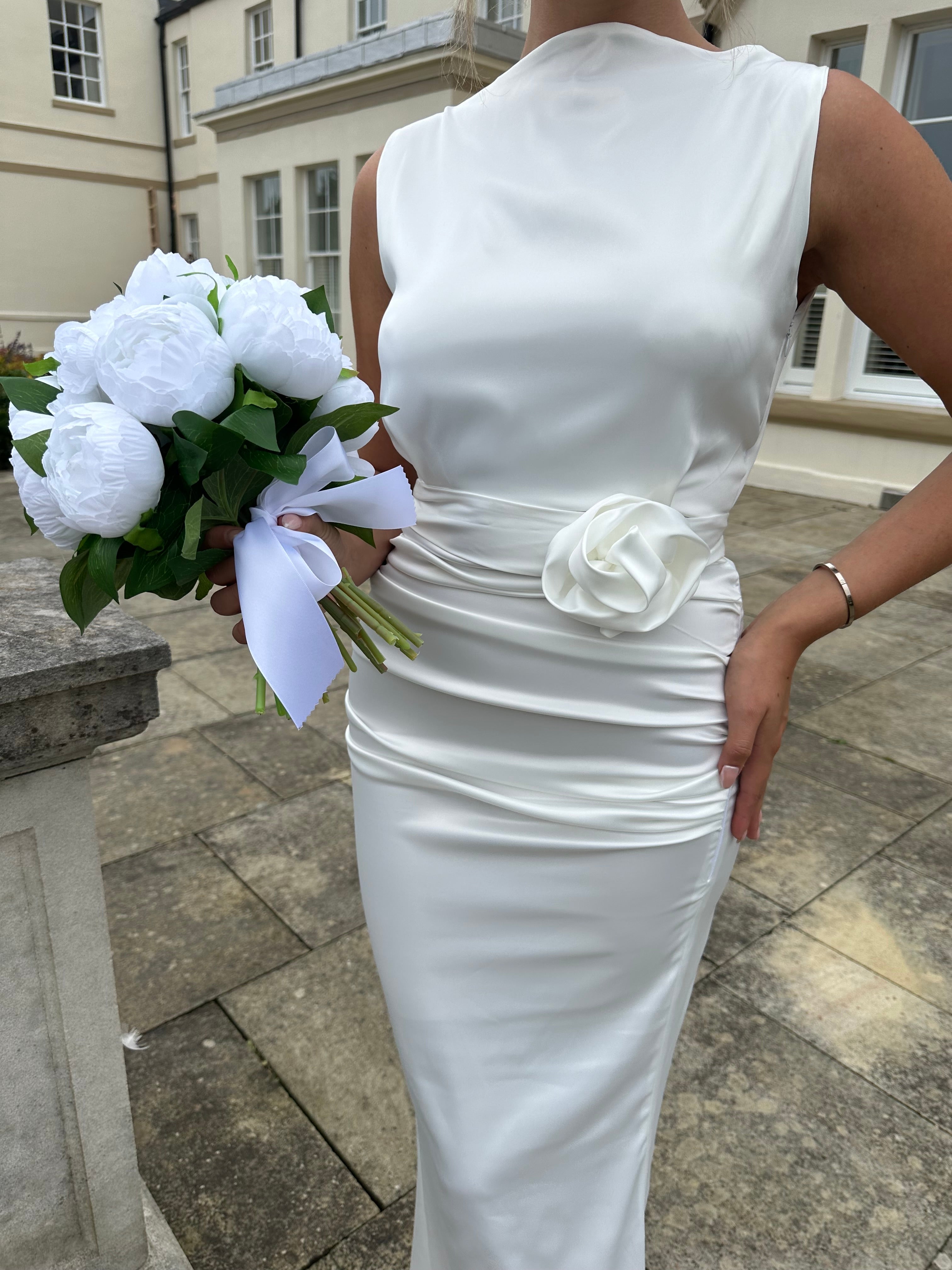 Bali Belt Dress White