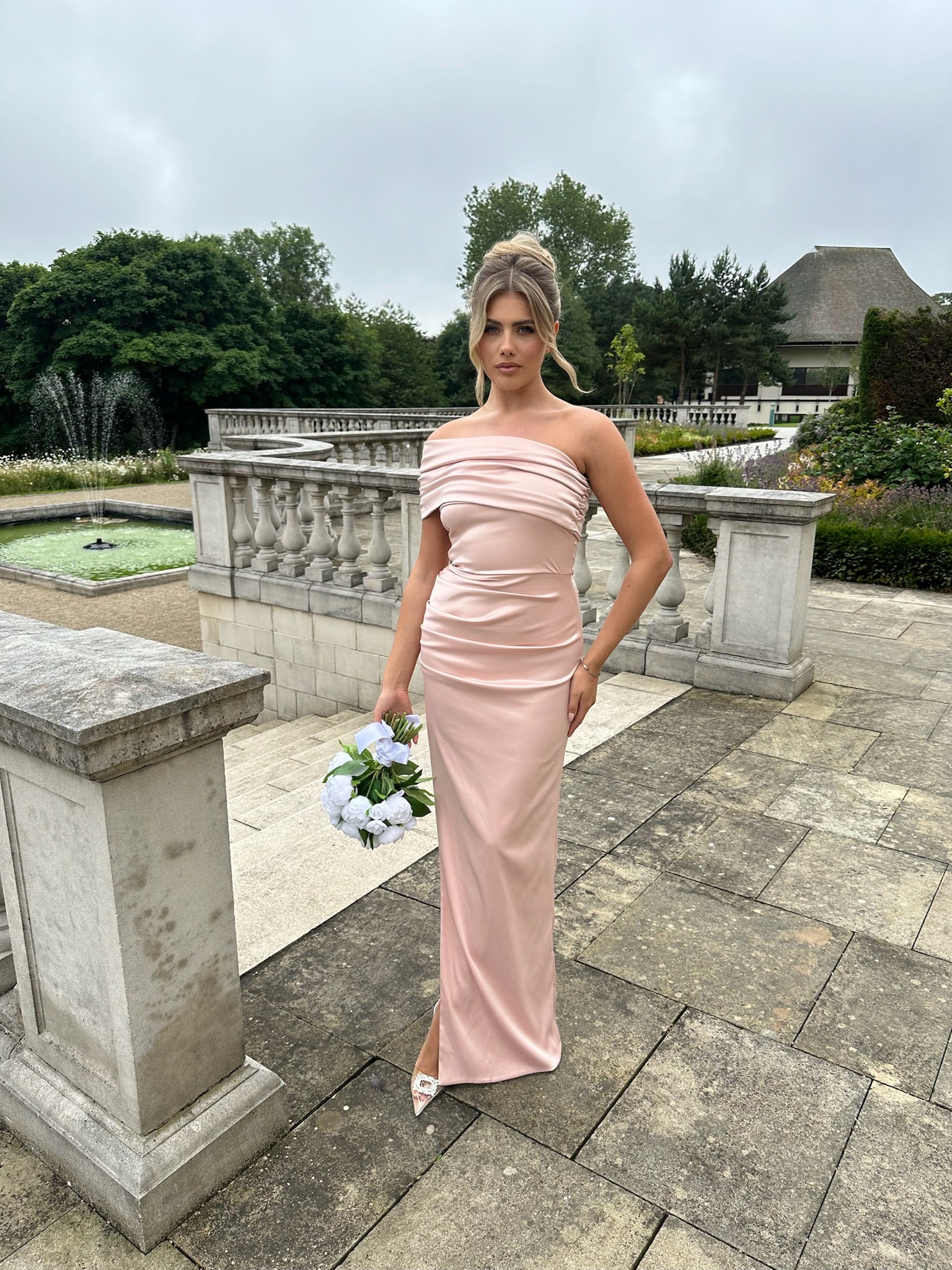 Monaco Dress Blush Pink