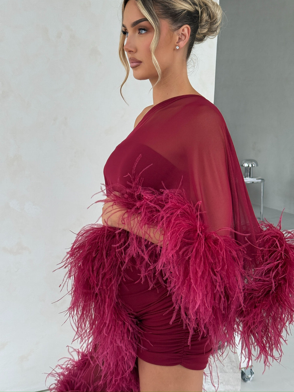 Cindy Cape Top Two Piece Maternity Set Wine
