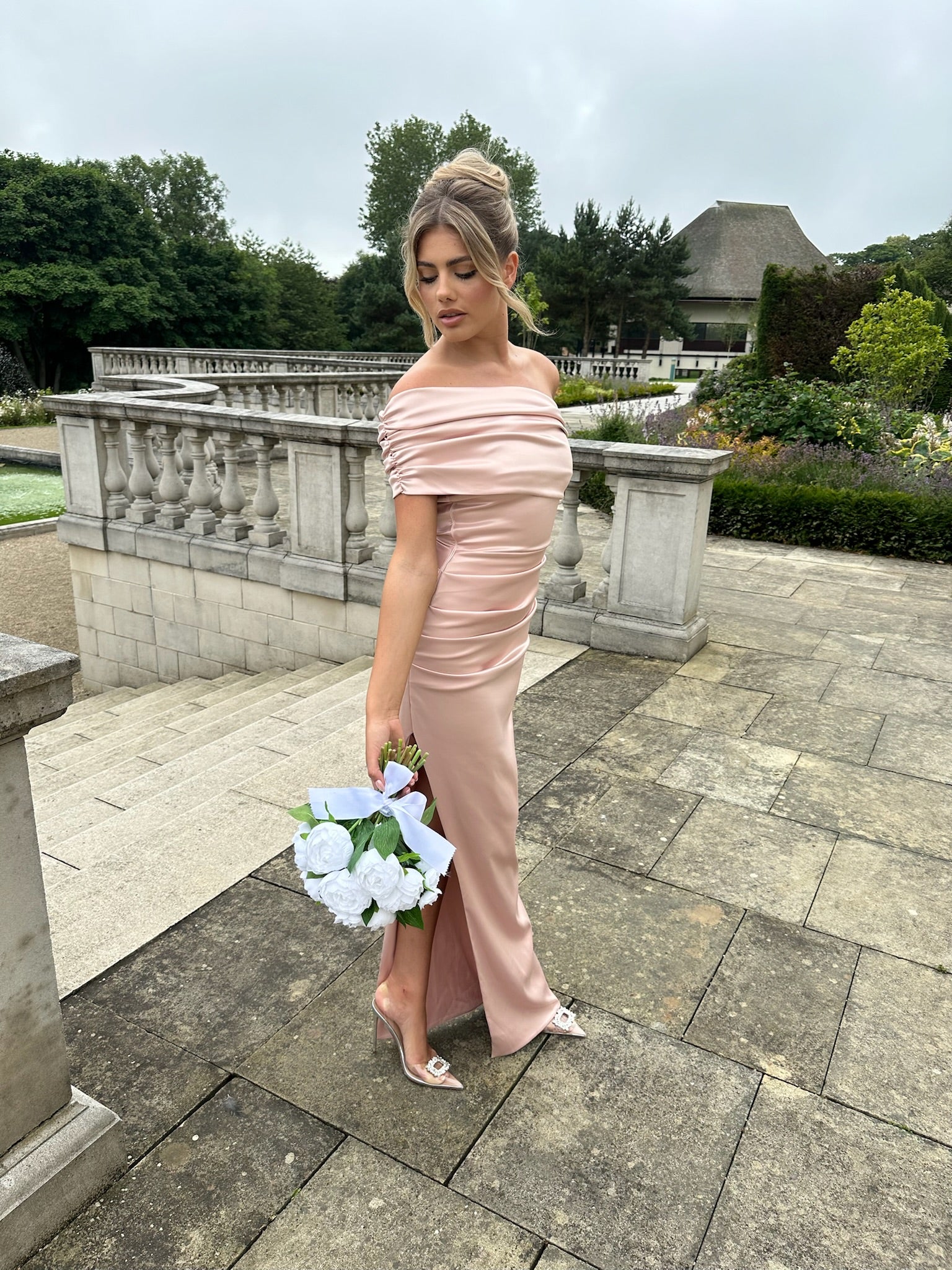 Monaco Dress Blush Pink