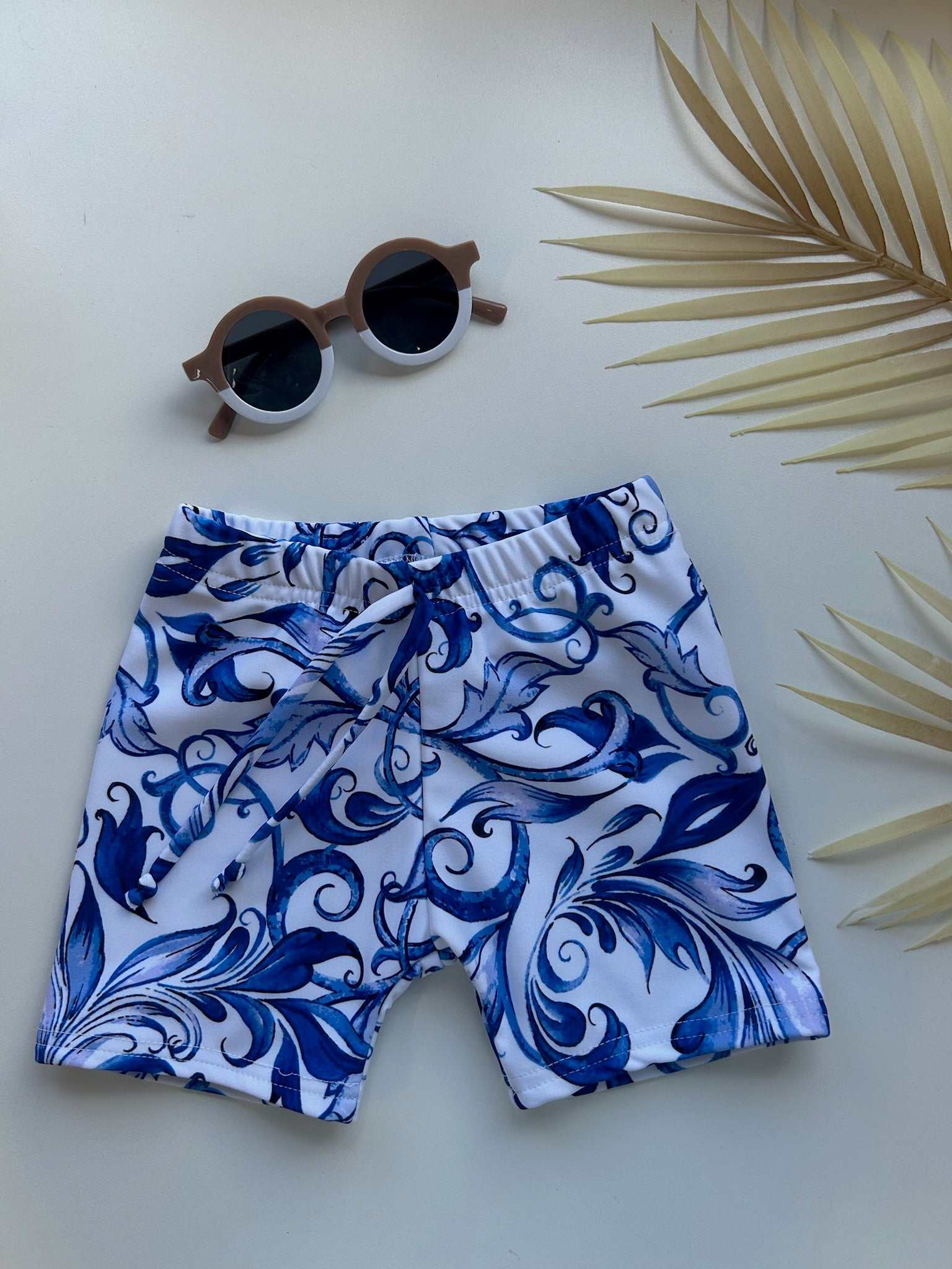 Mini Riviera Blue Swim Shorts