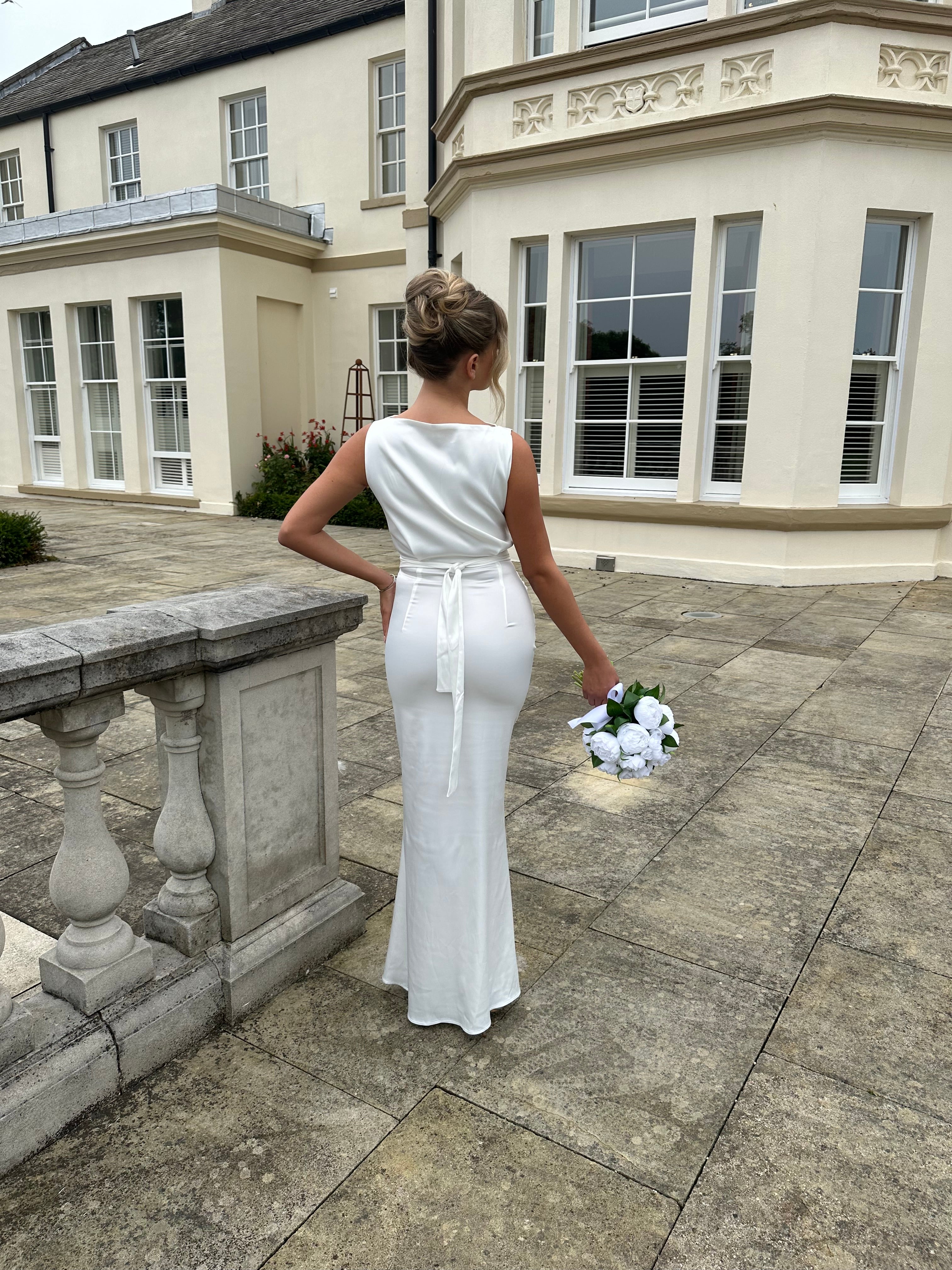 Bali Belt Dress White