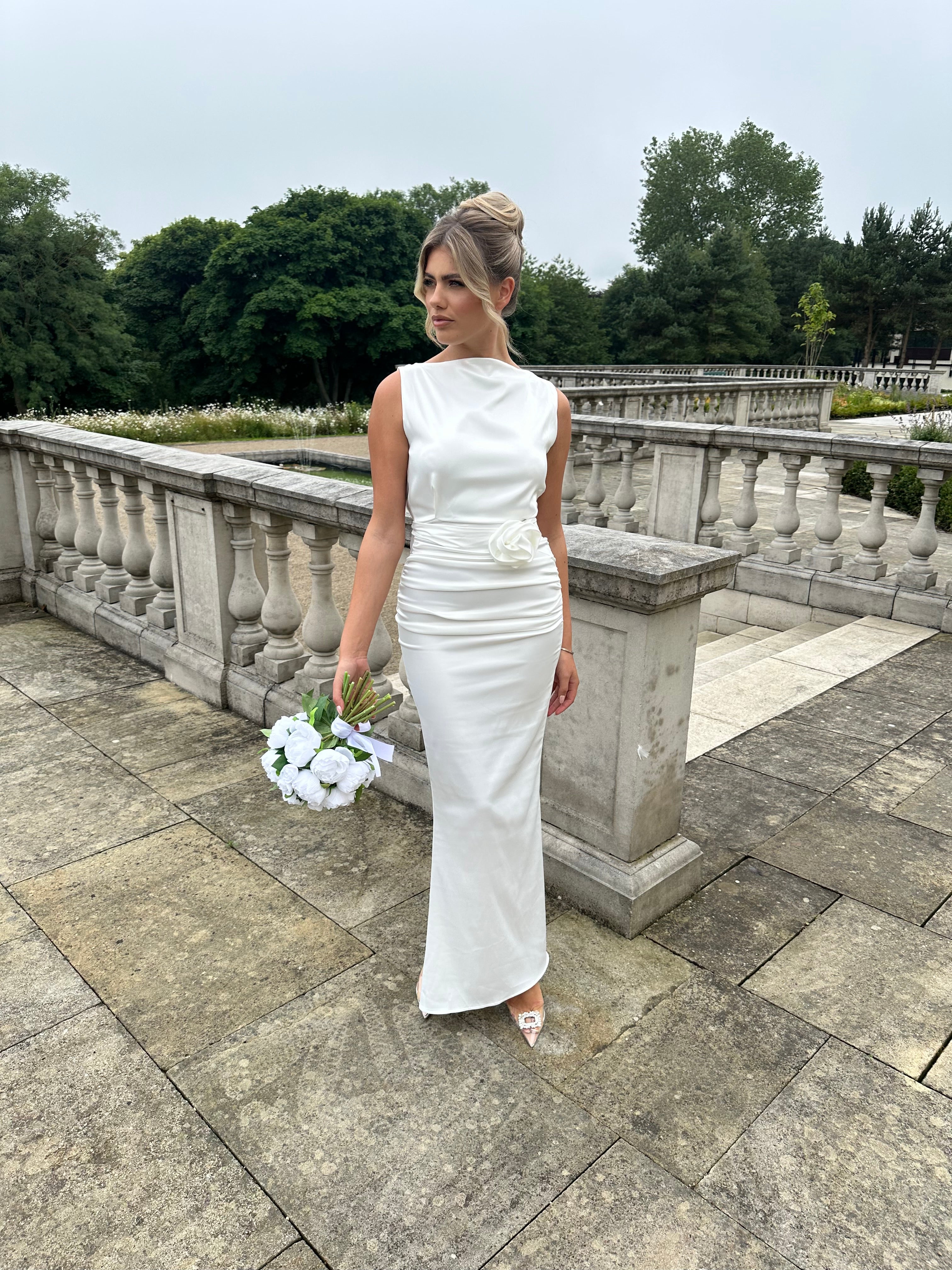 Bali Belt Dress White