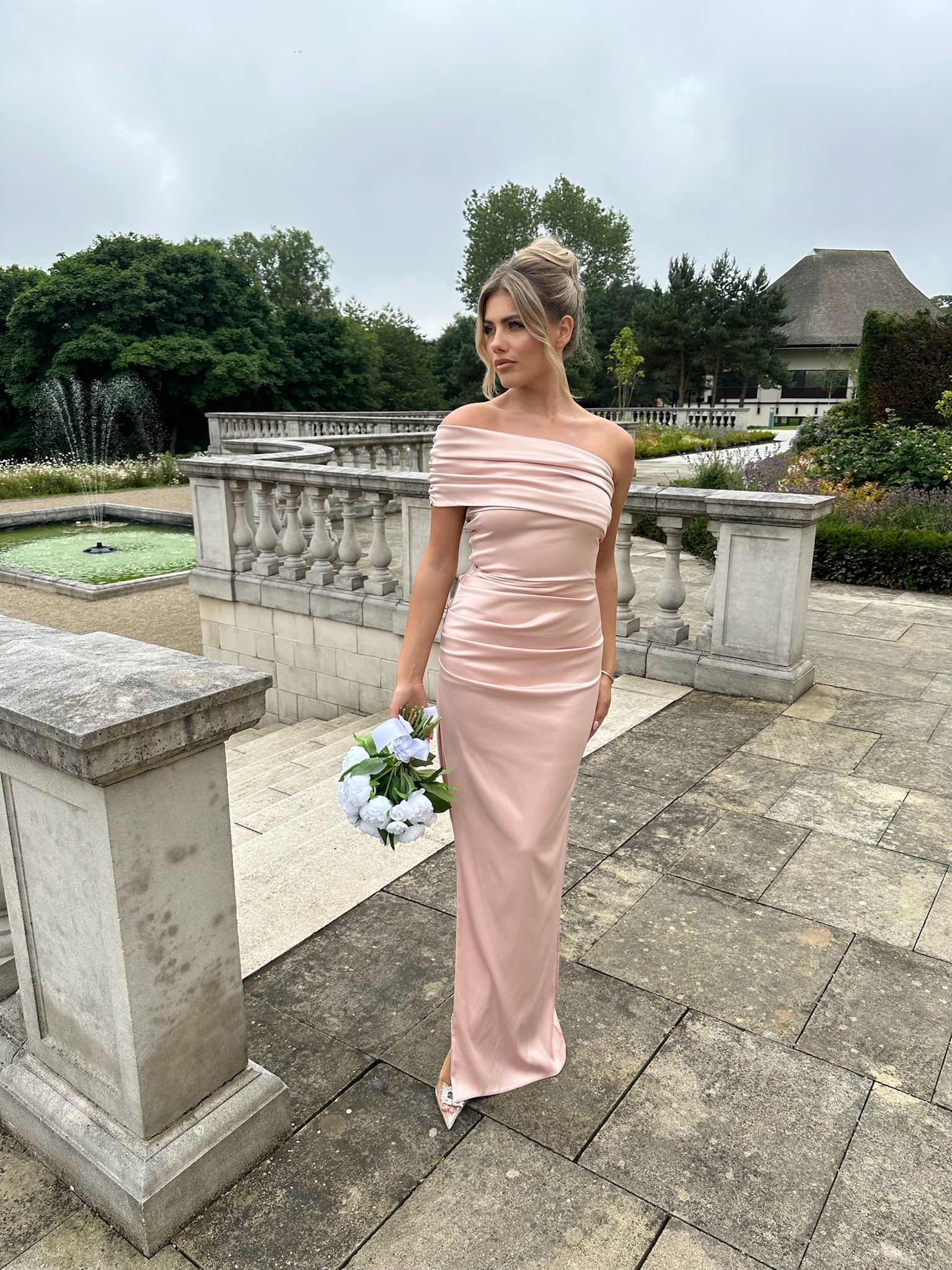 Monaco Dress Blush Pink