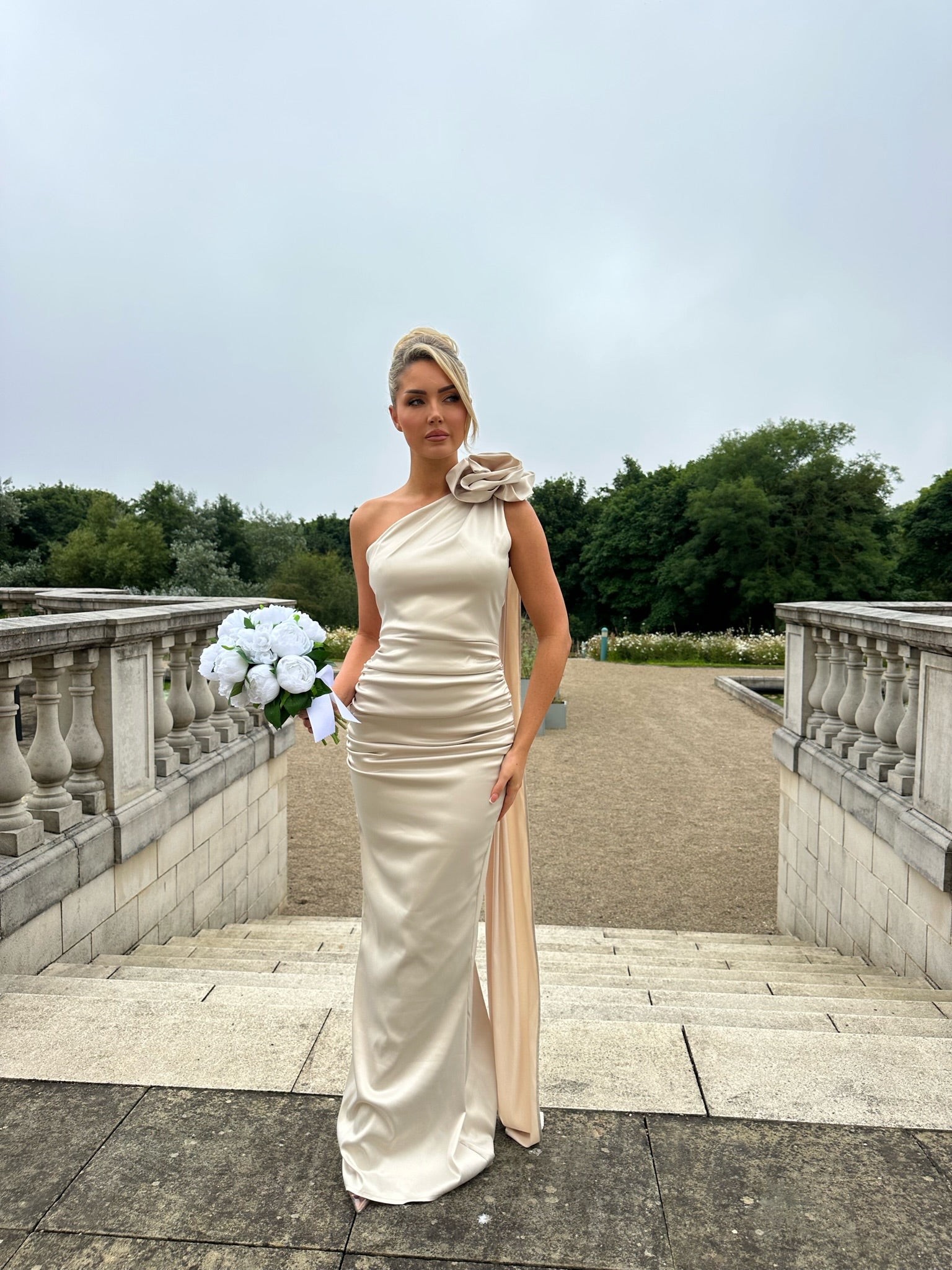 Amalfi Dress Champagne