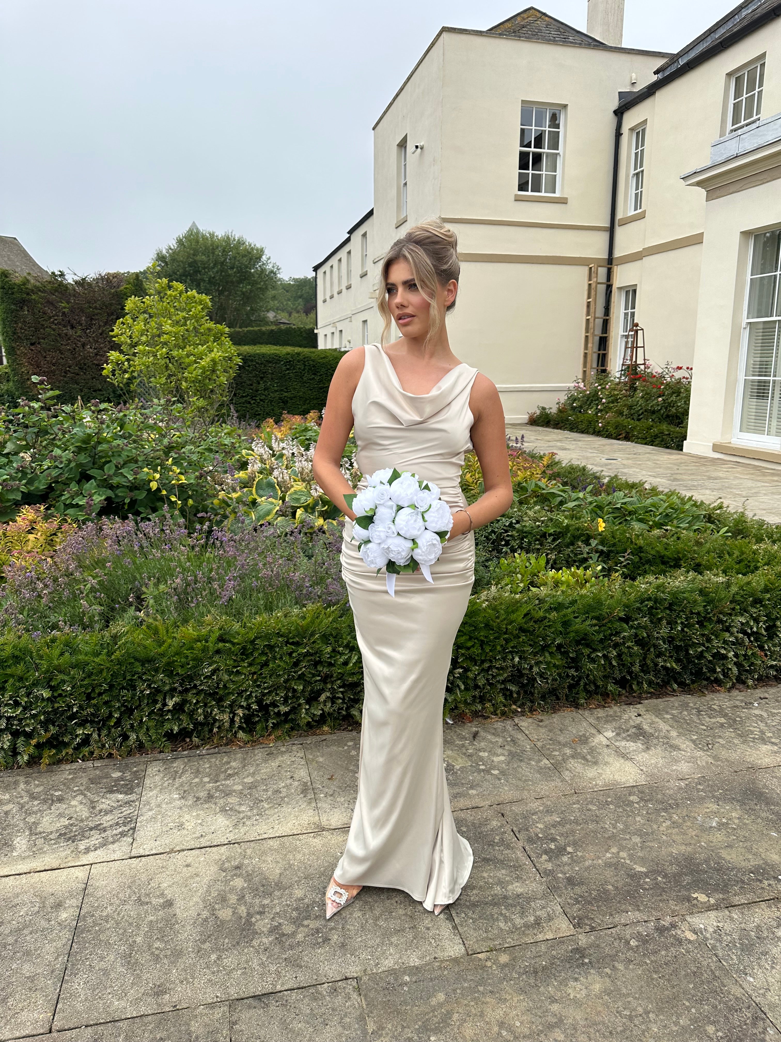 Santorini Dress Champagne