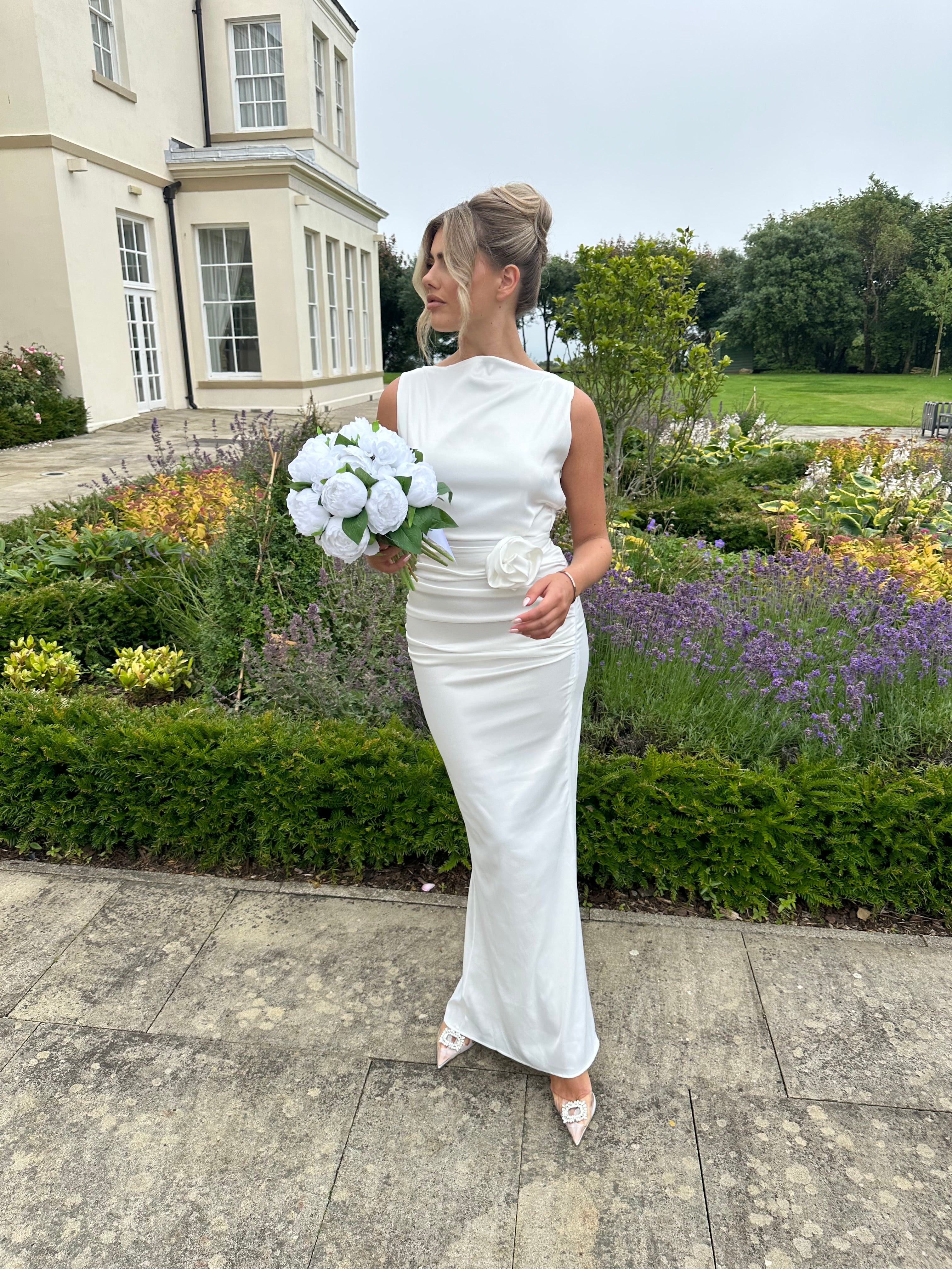 Bali Belt Dress White