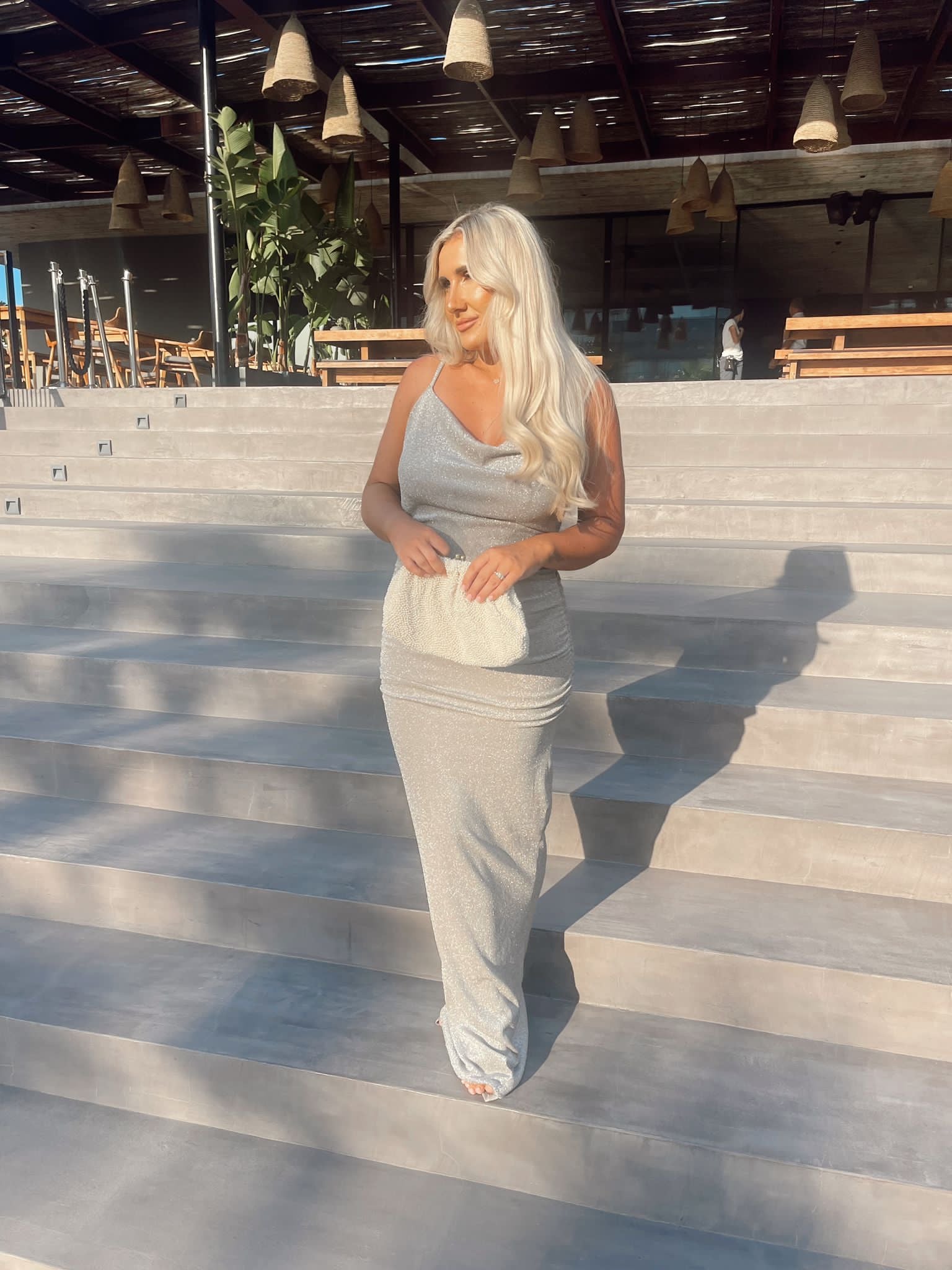 Hannah Gold Glitter Dress