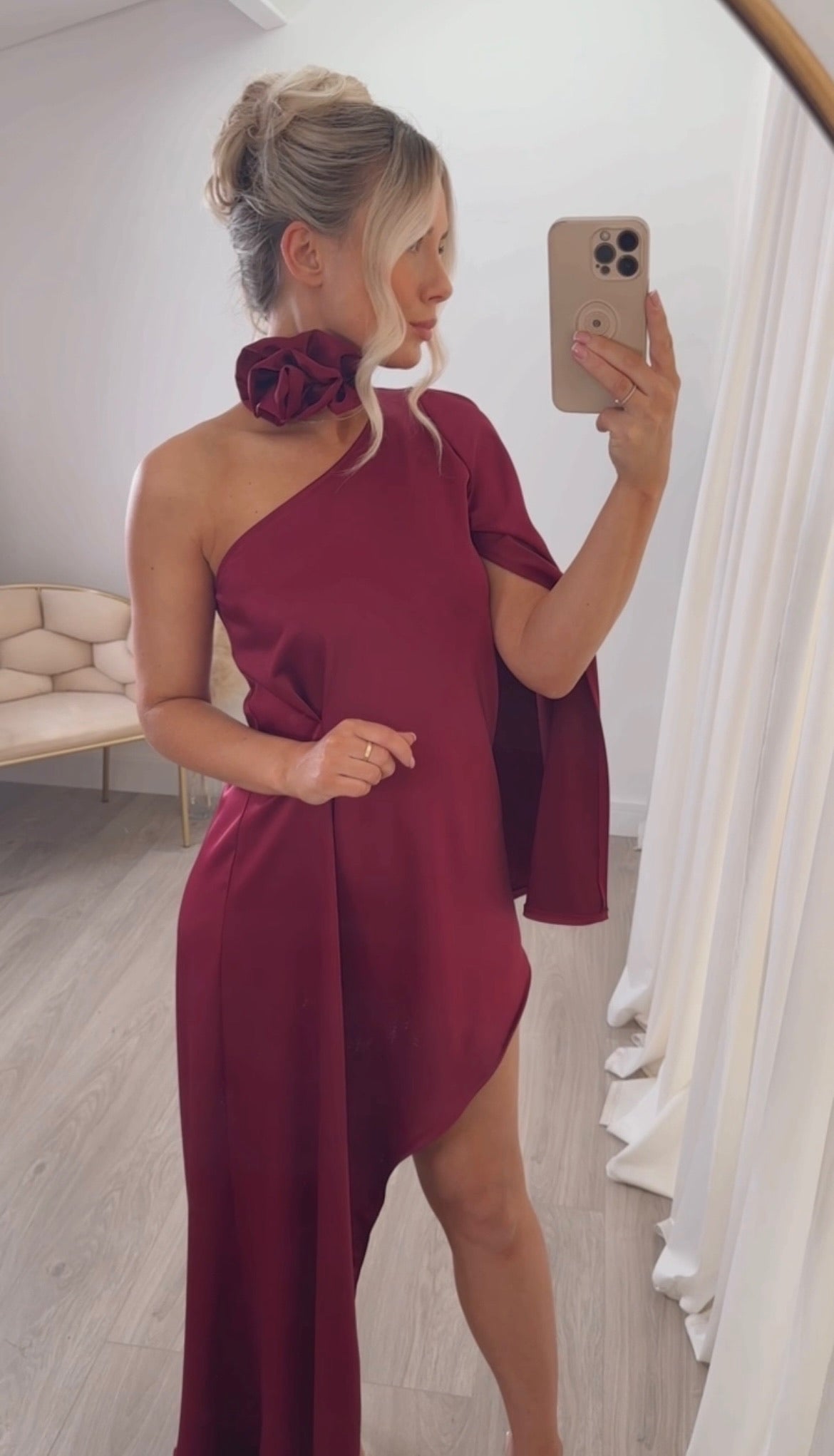 Liberty Rose Dress Wine