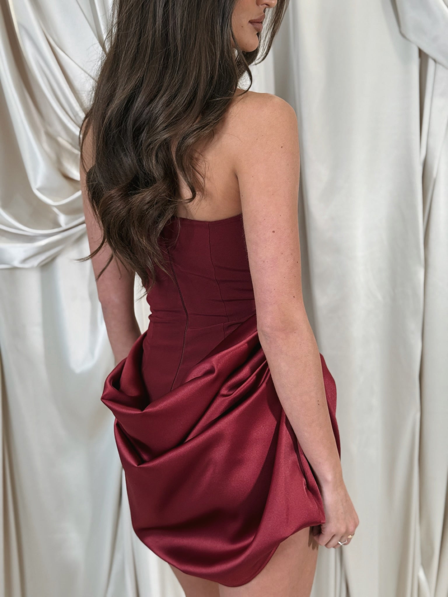 Eloise Mini Dress Wine