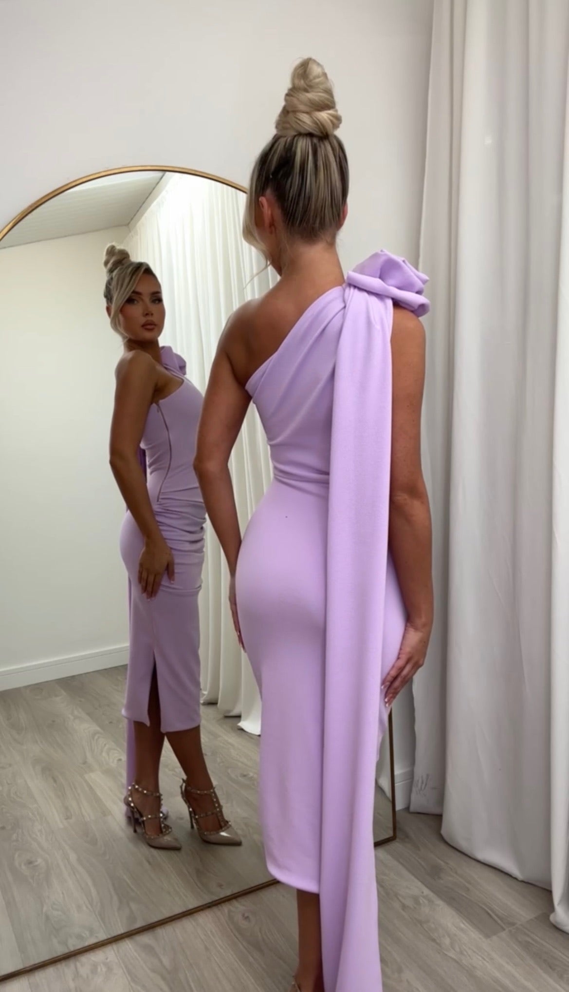 Maya Midi Dress Lilac