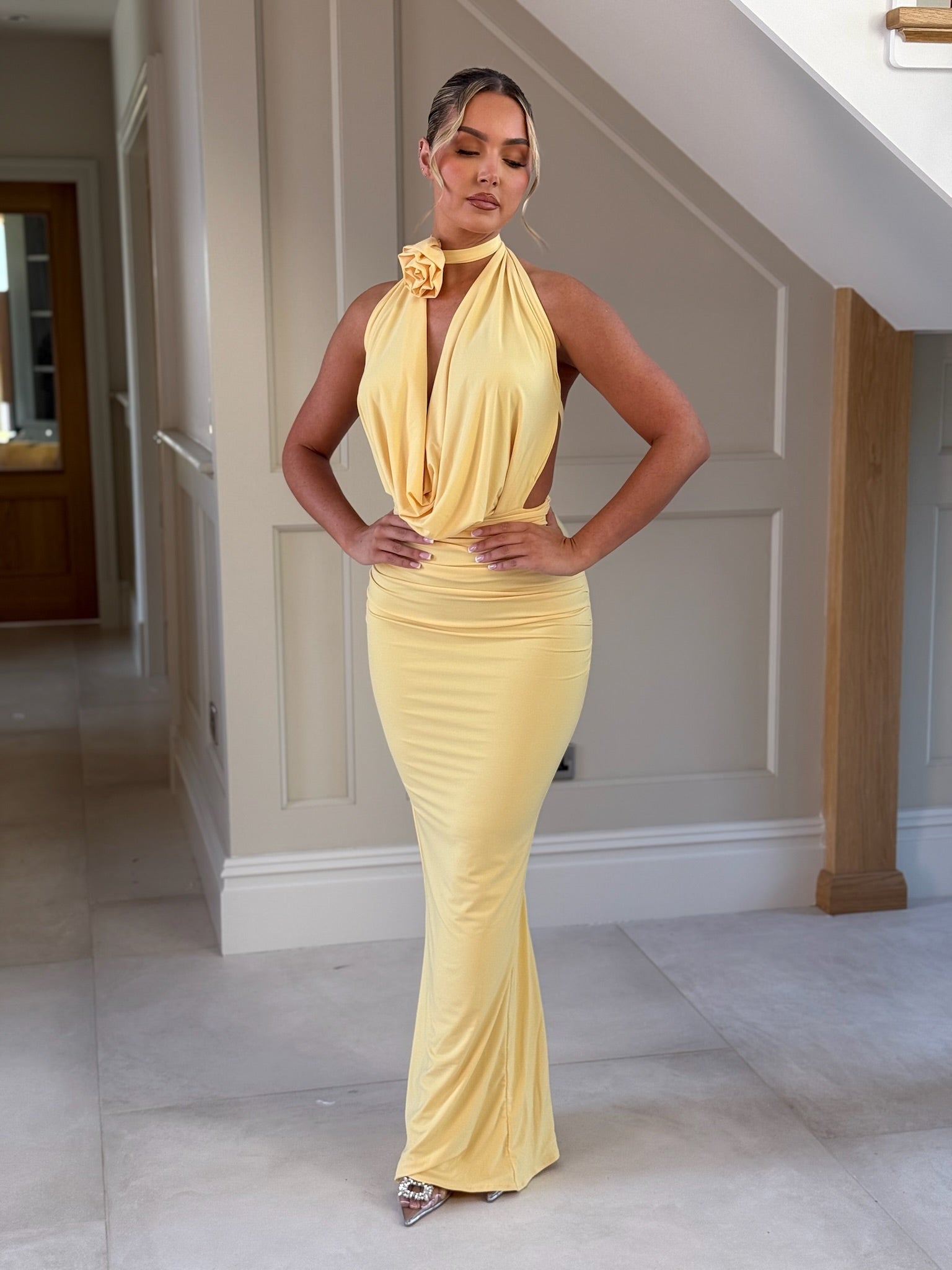 Rose Dress Yellow