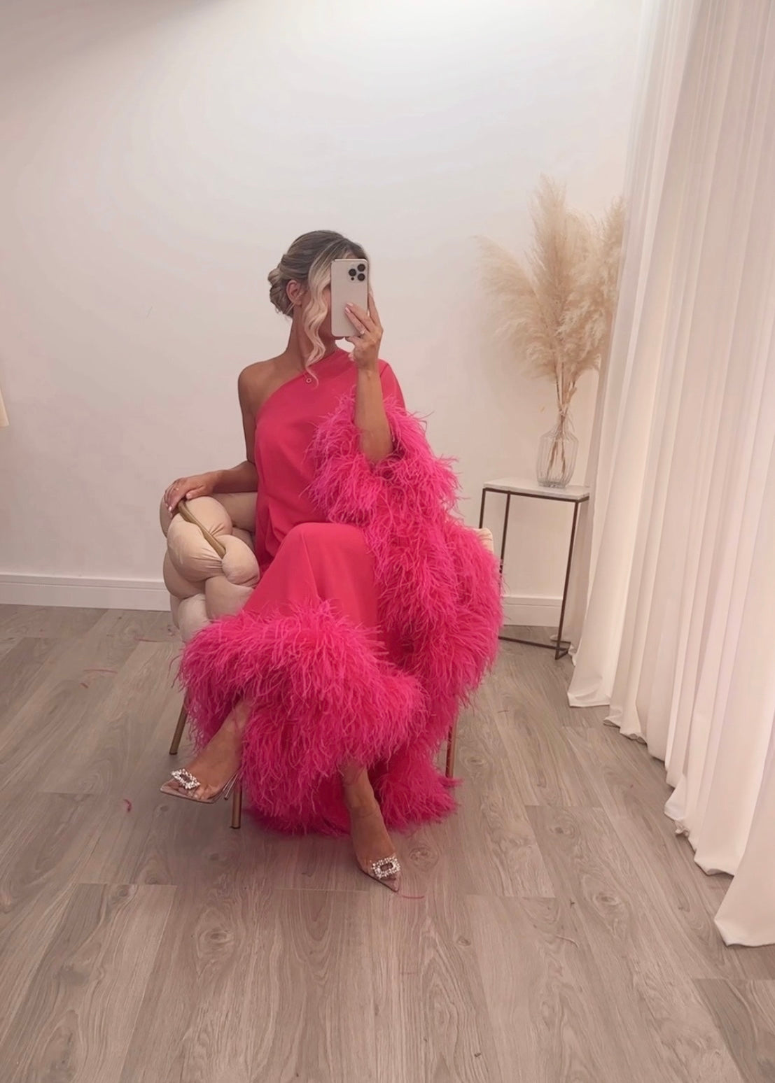 Capri Floorlength Dress Hot Pink