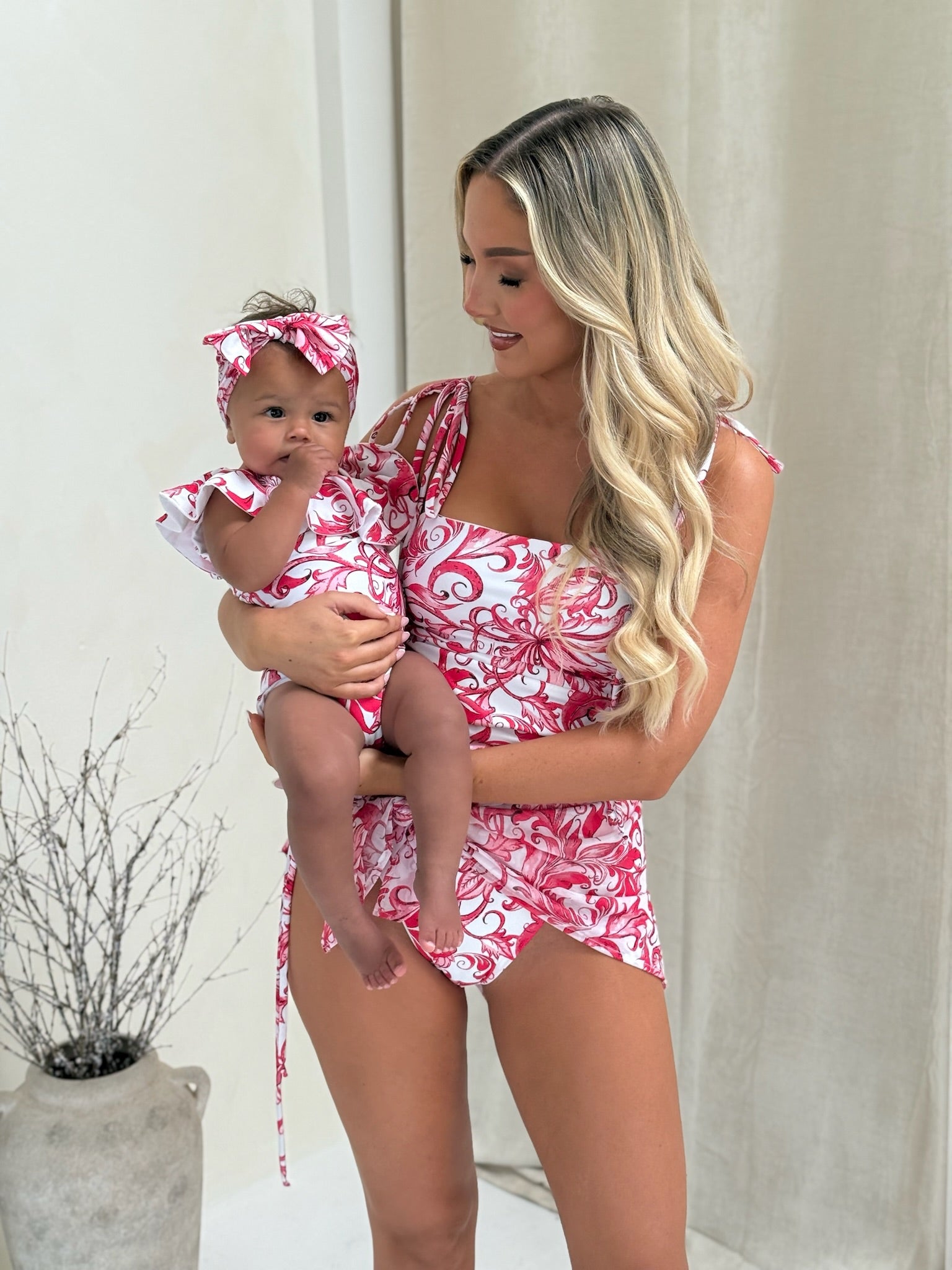 Mini Riviera pink Bow