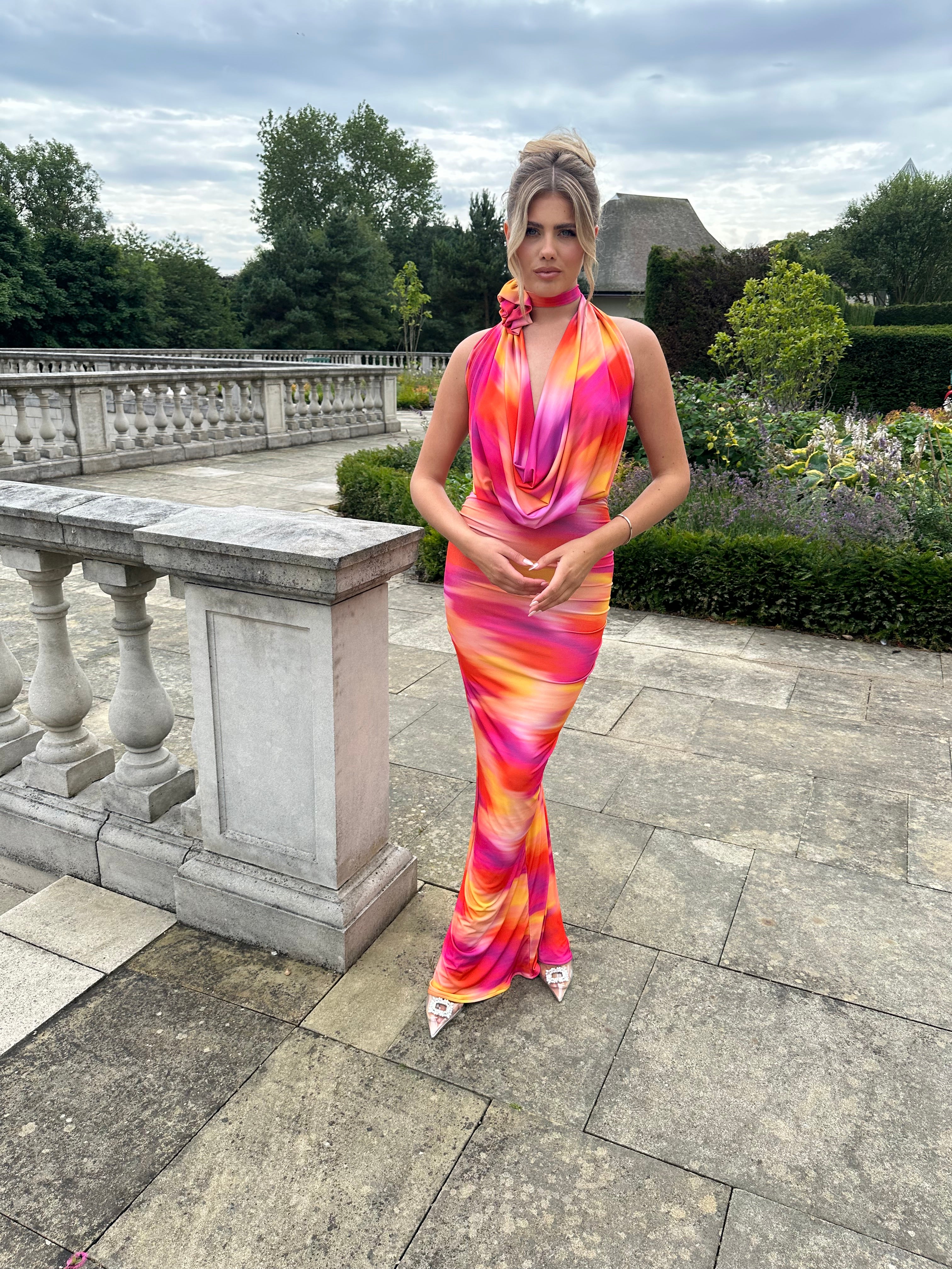 Rose Dress Pink Sunset