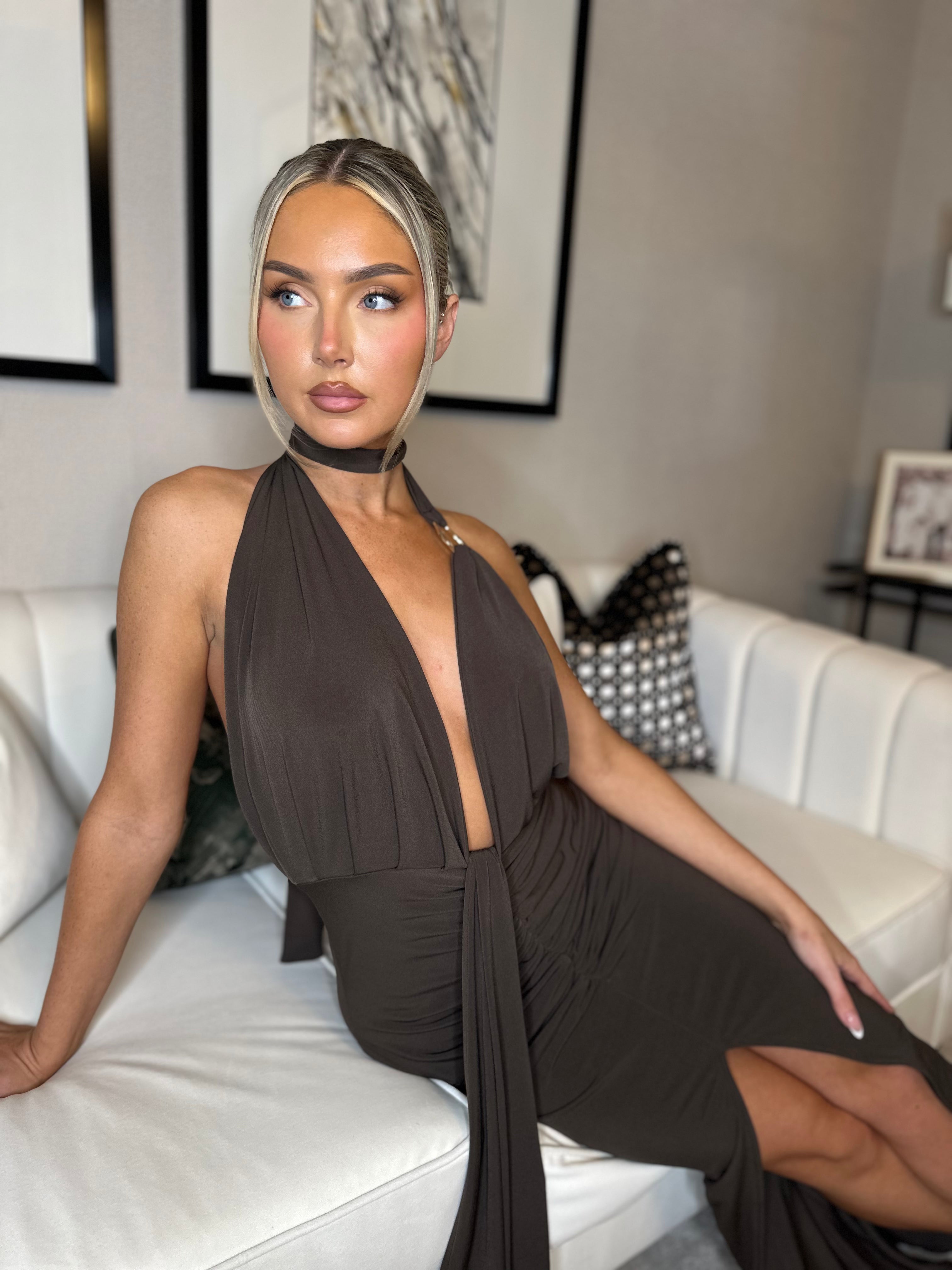 Lexi Dress Chocolate Brown