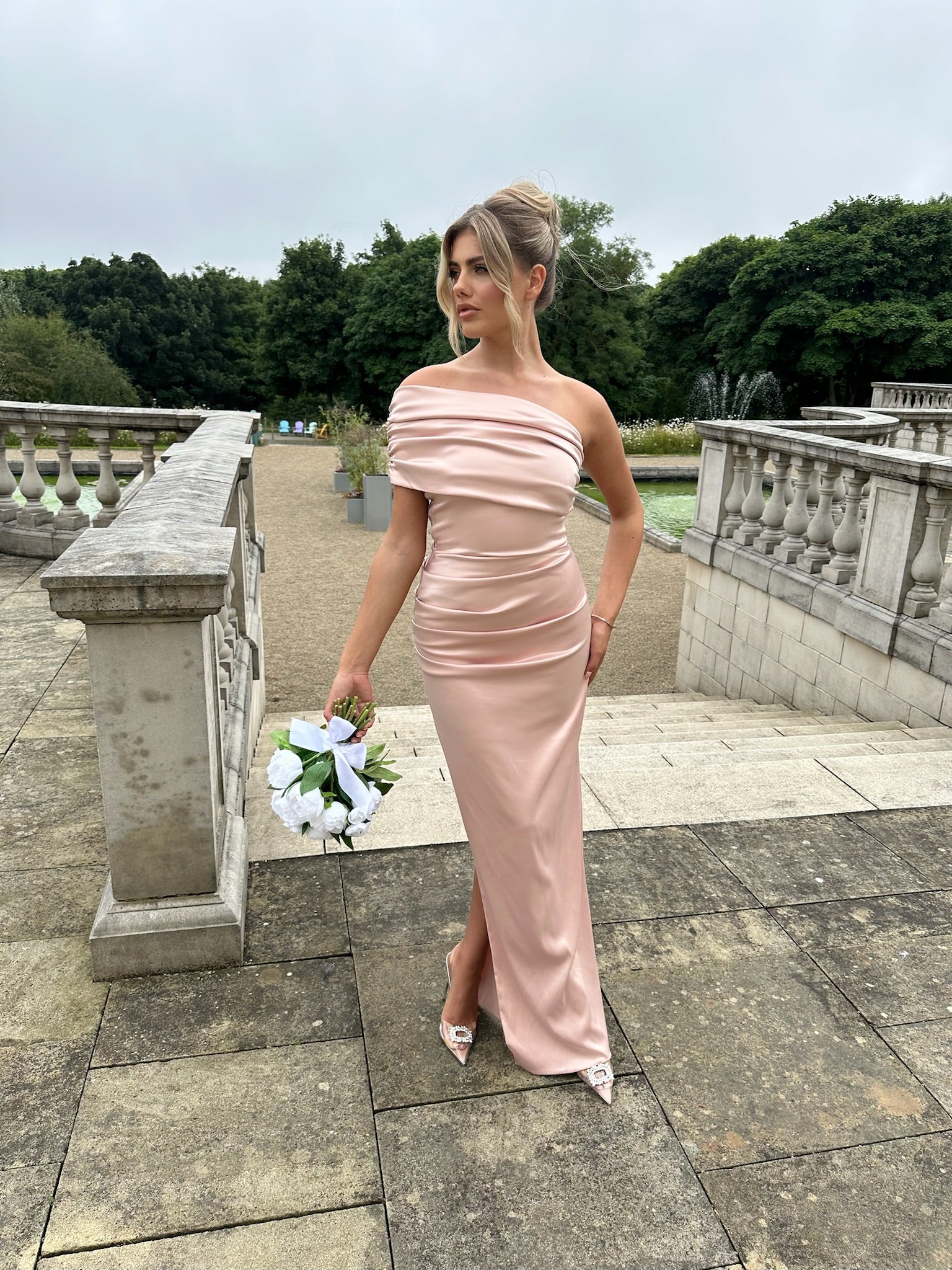 Monaco Dress Blush Pink