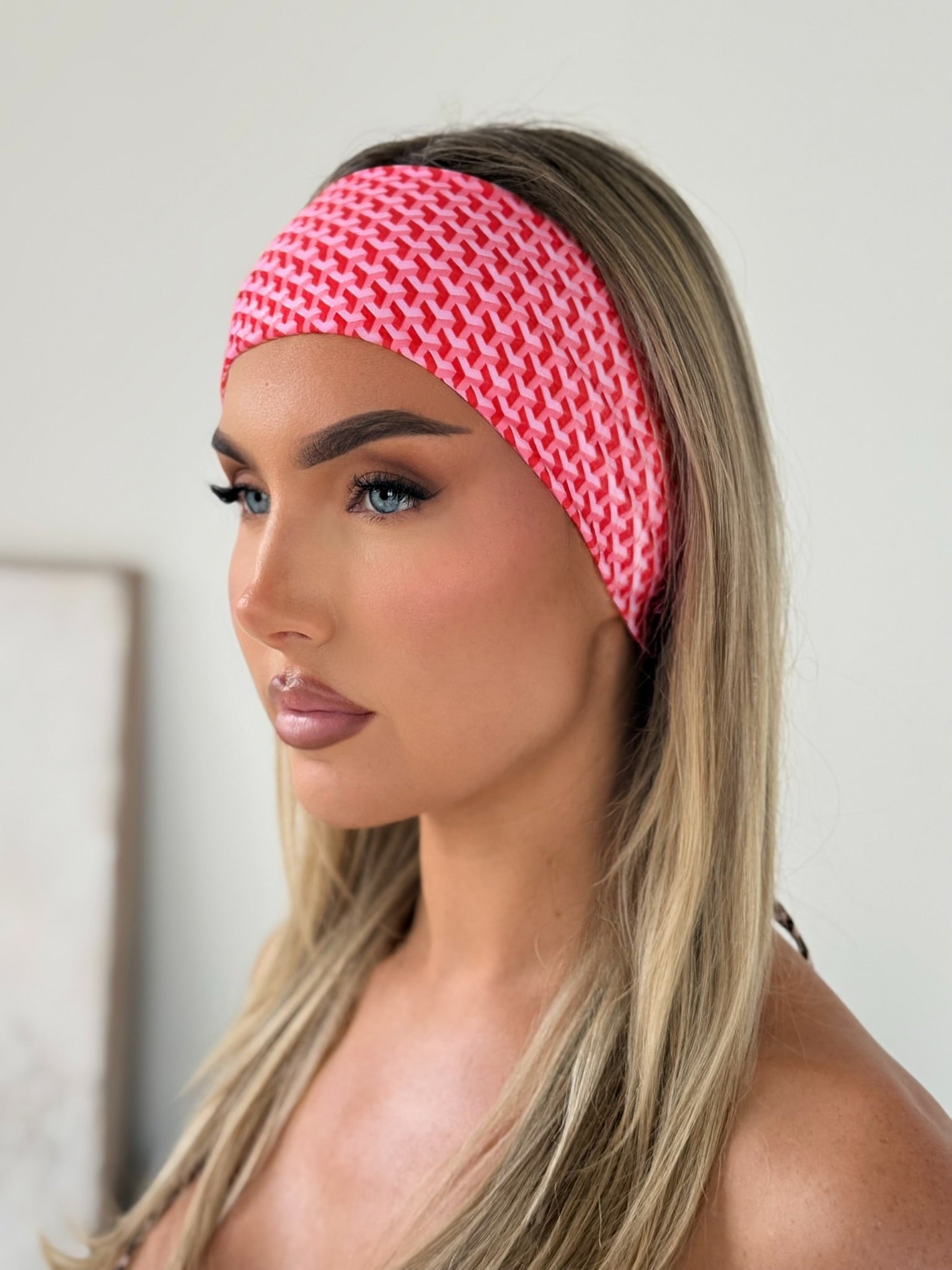 Miami Pink Lycra Headband