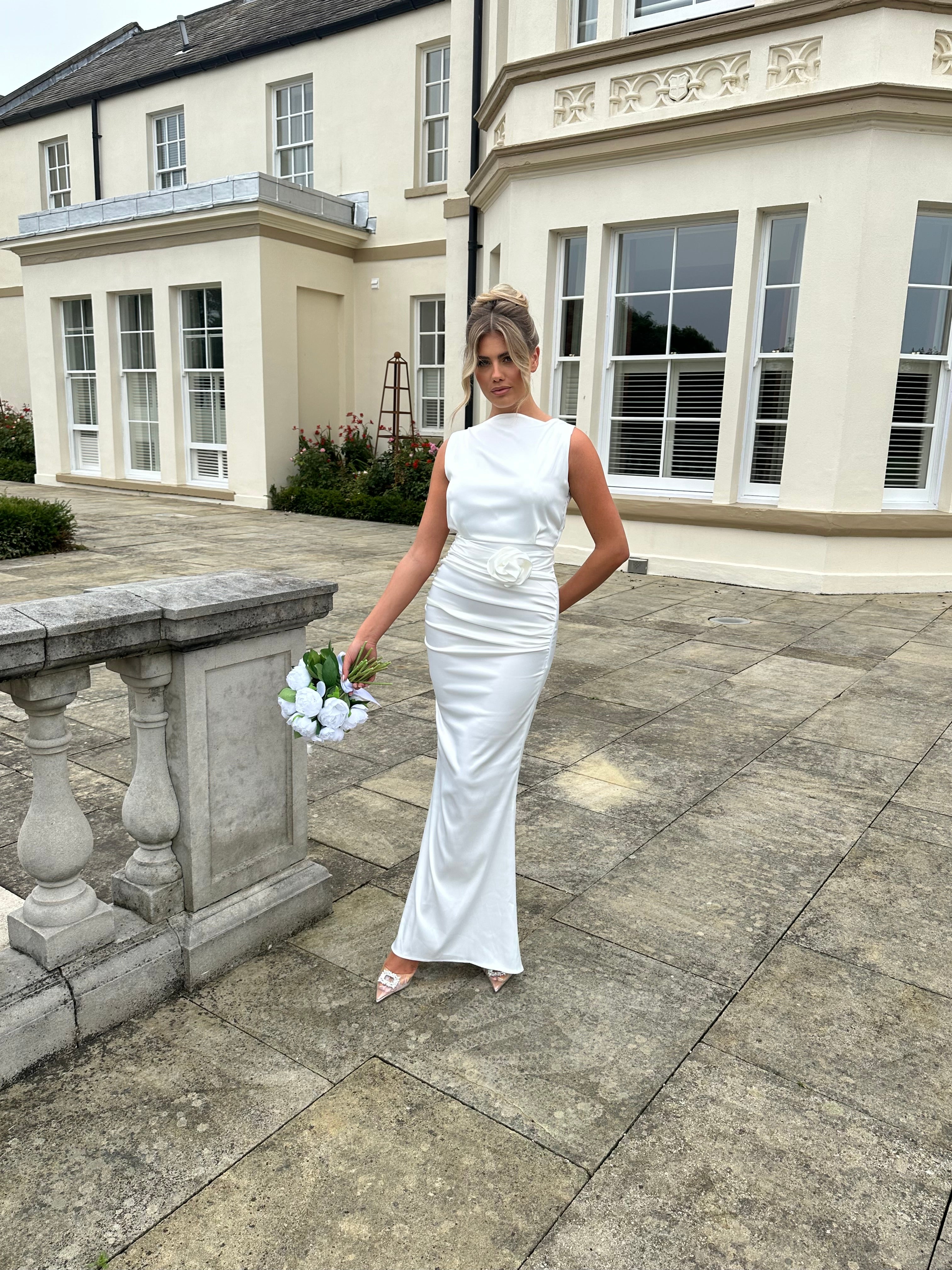 Bali Belt Dress White