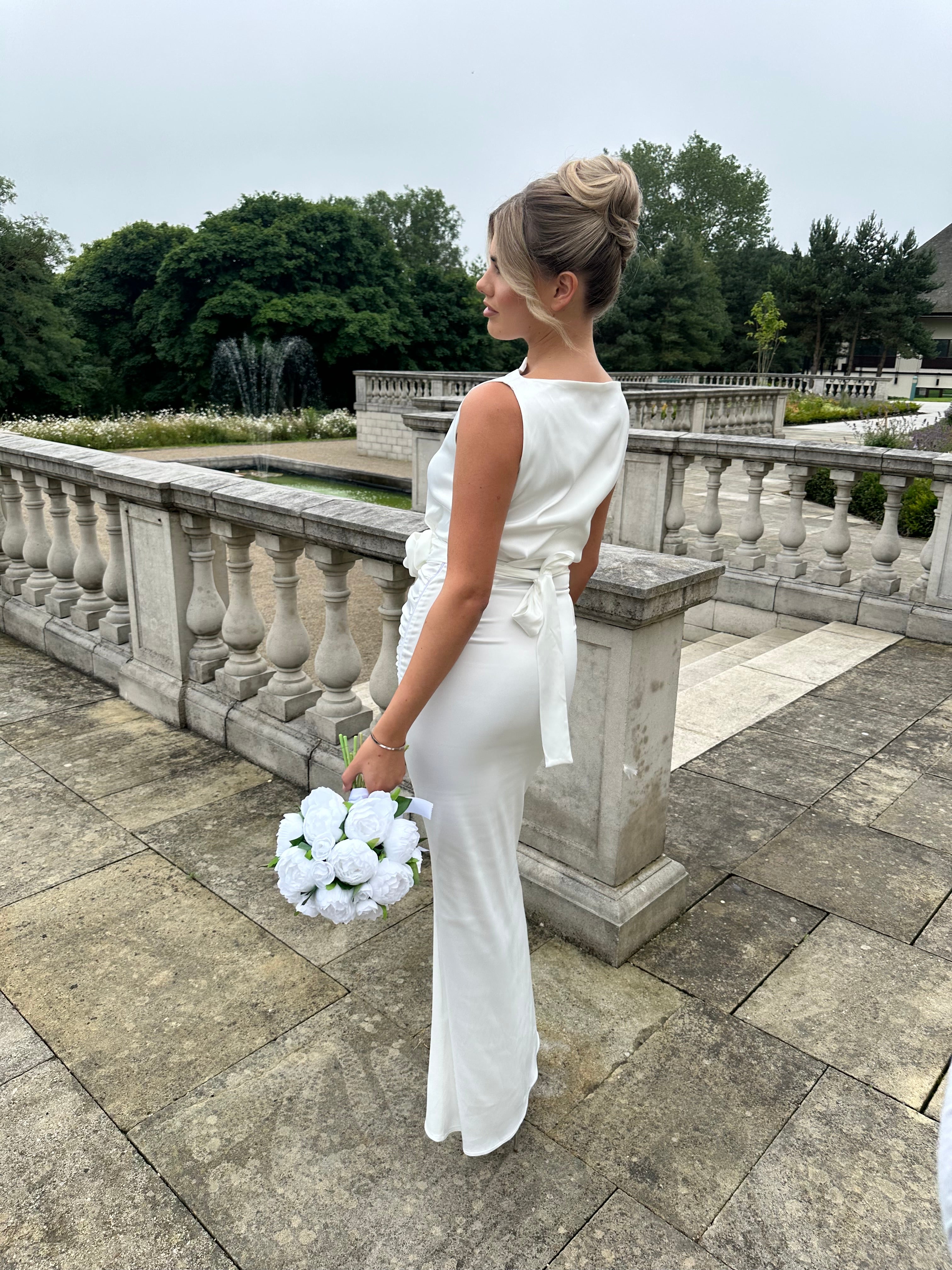 Bali Belt Dress White