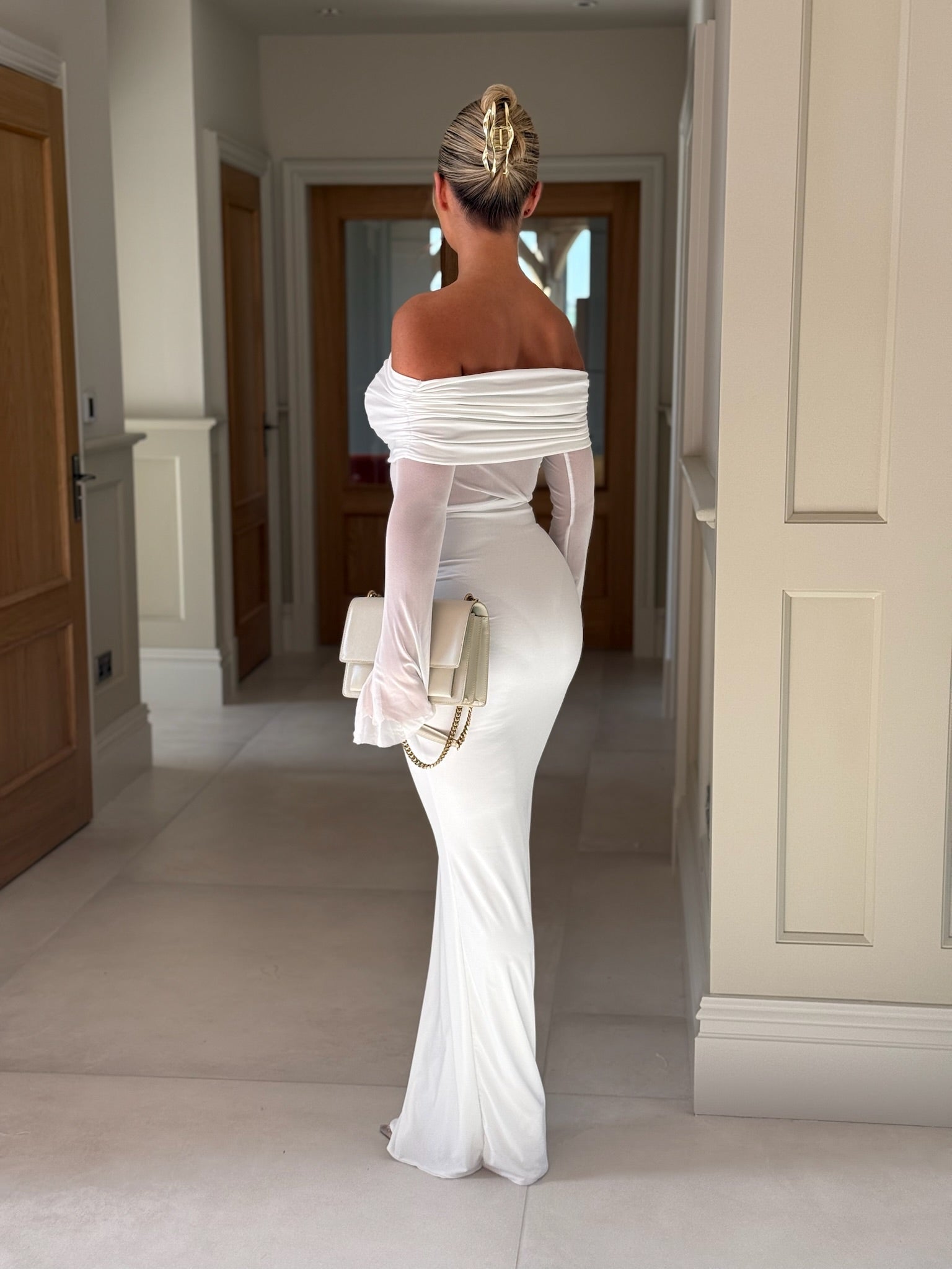 Harlie Two Piece Skirt Set White