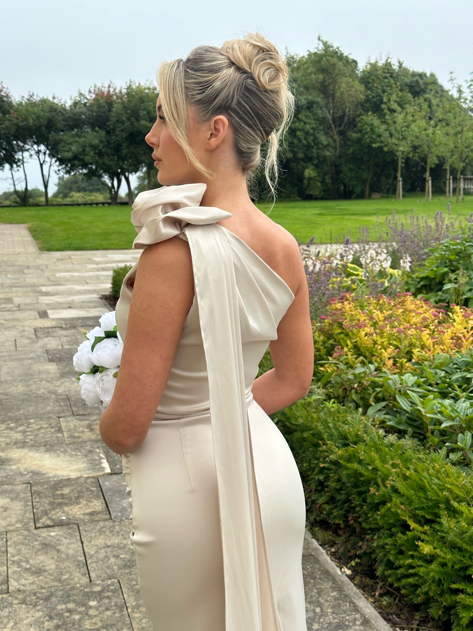 Amalfi Maternity Dress Champagne