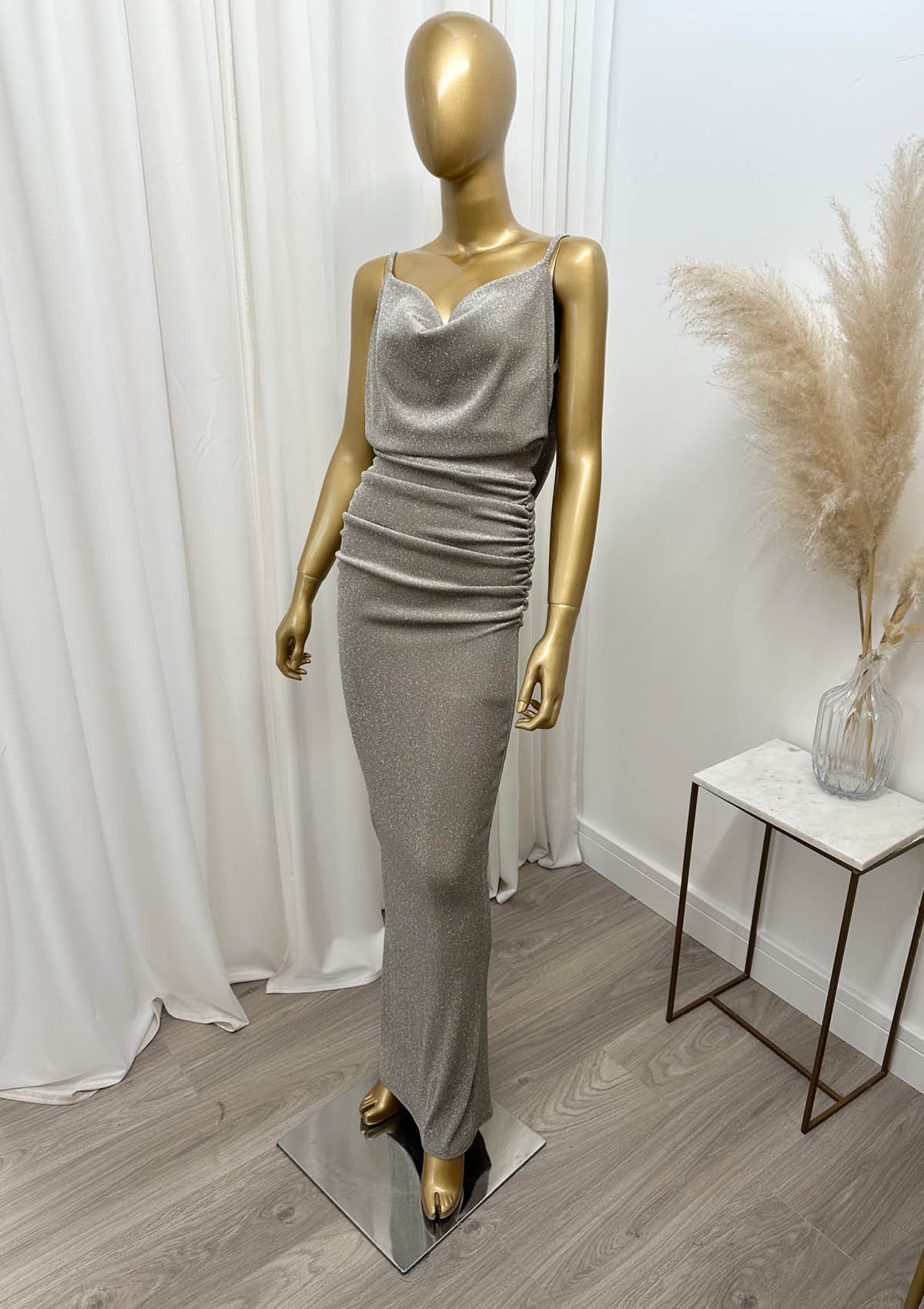 Hannah Gold Glitter Dress