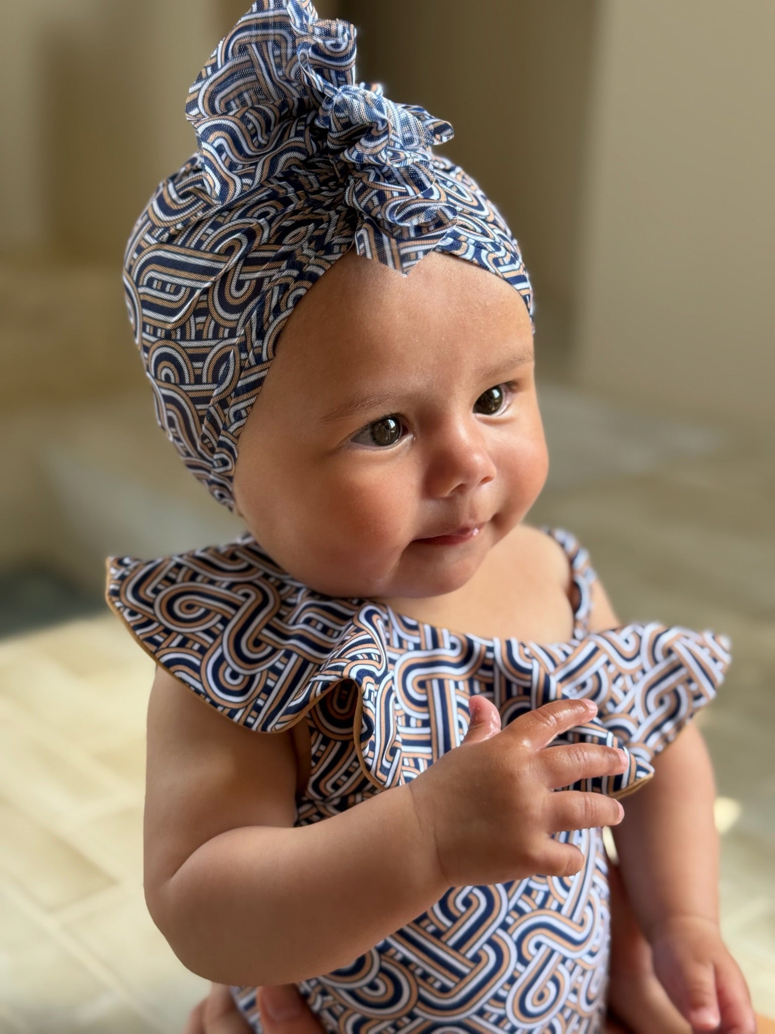 Mini St. Tropez Ruffle shoulder Swimsuit