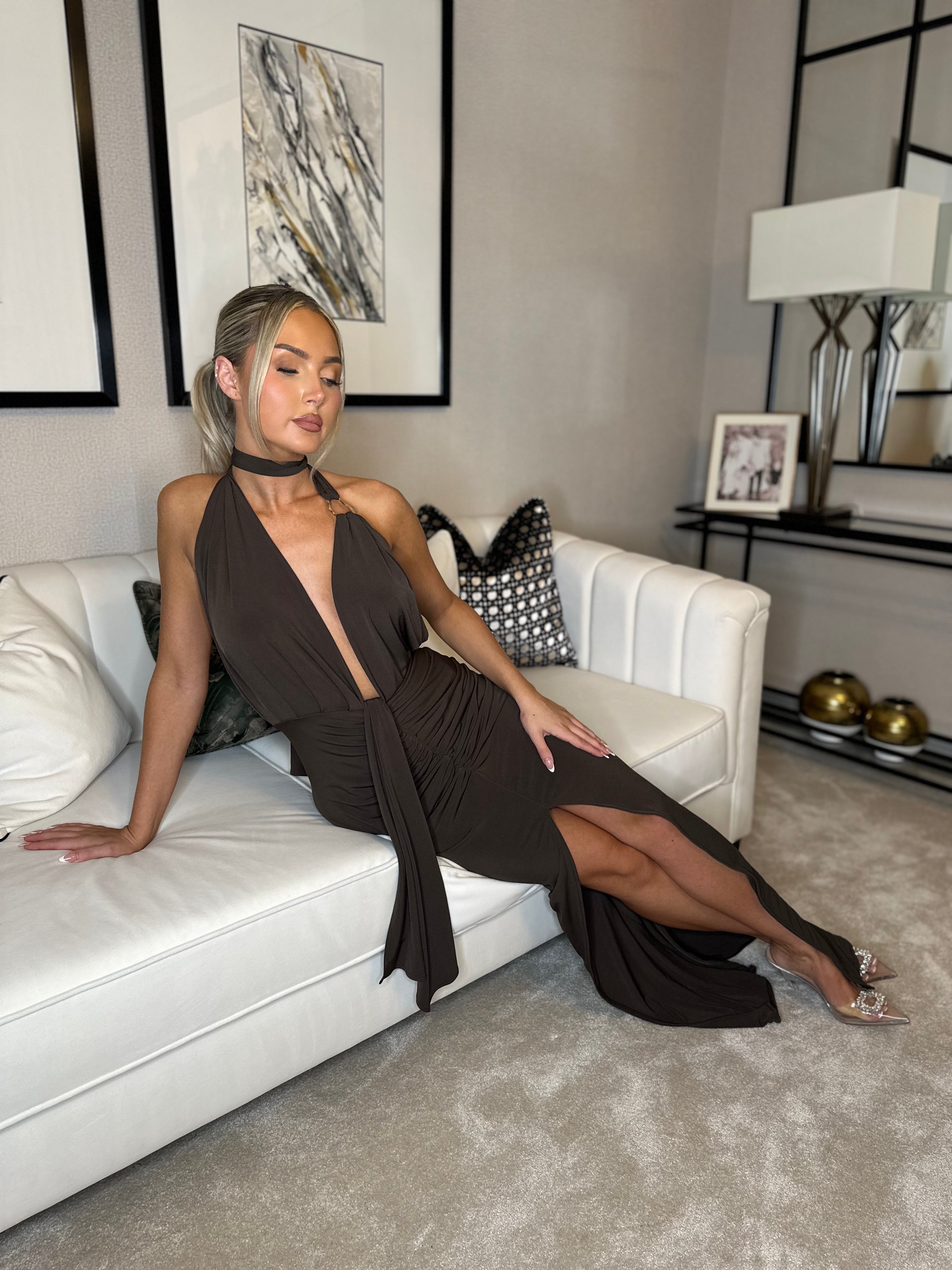 Lexi Dress Chocolate Brown