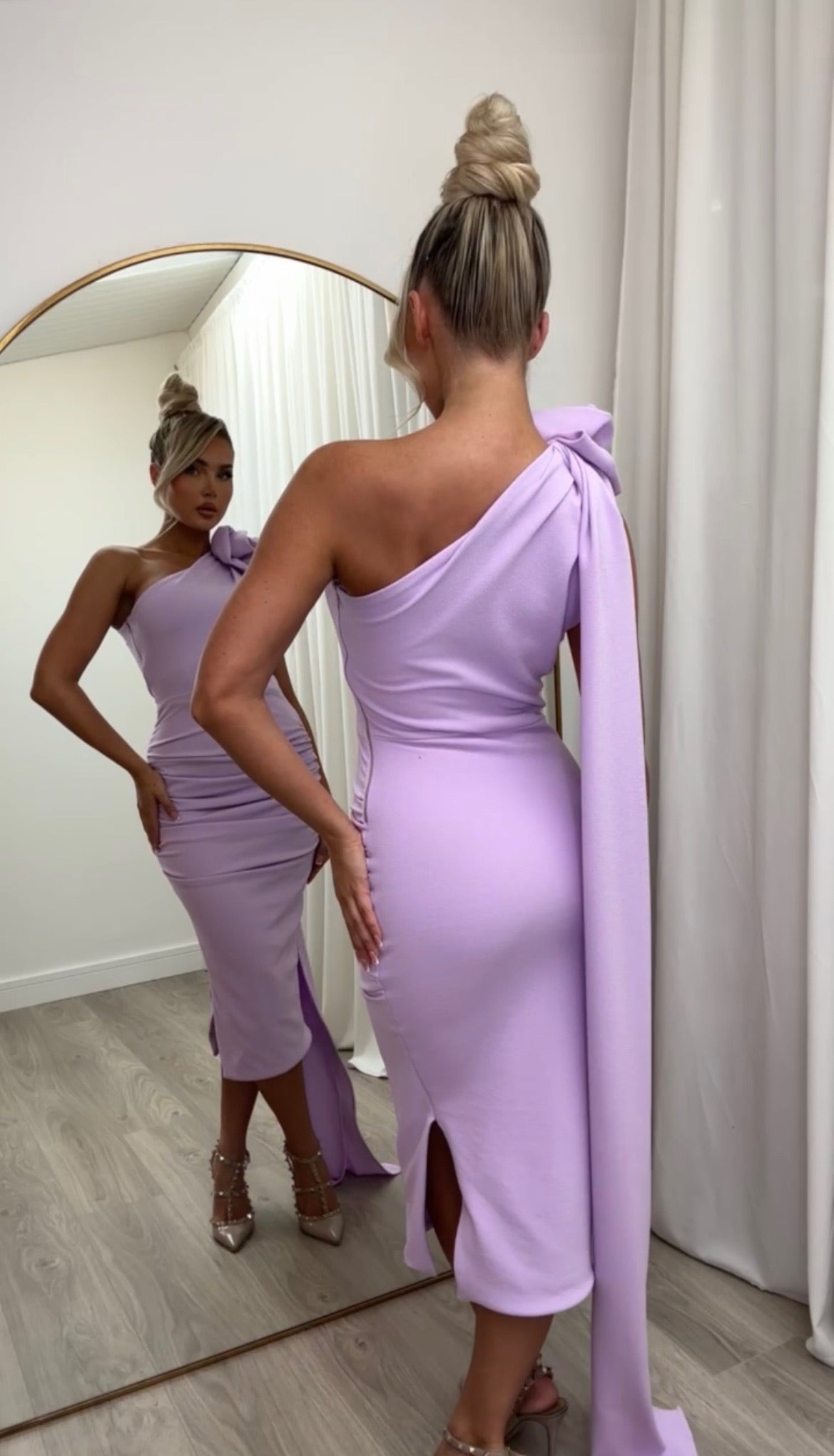 Maya Midi Dress Lilac