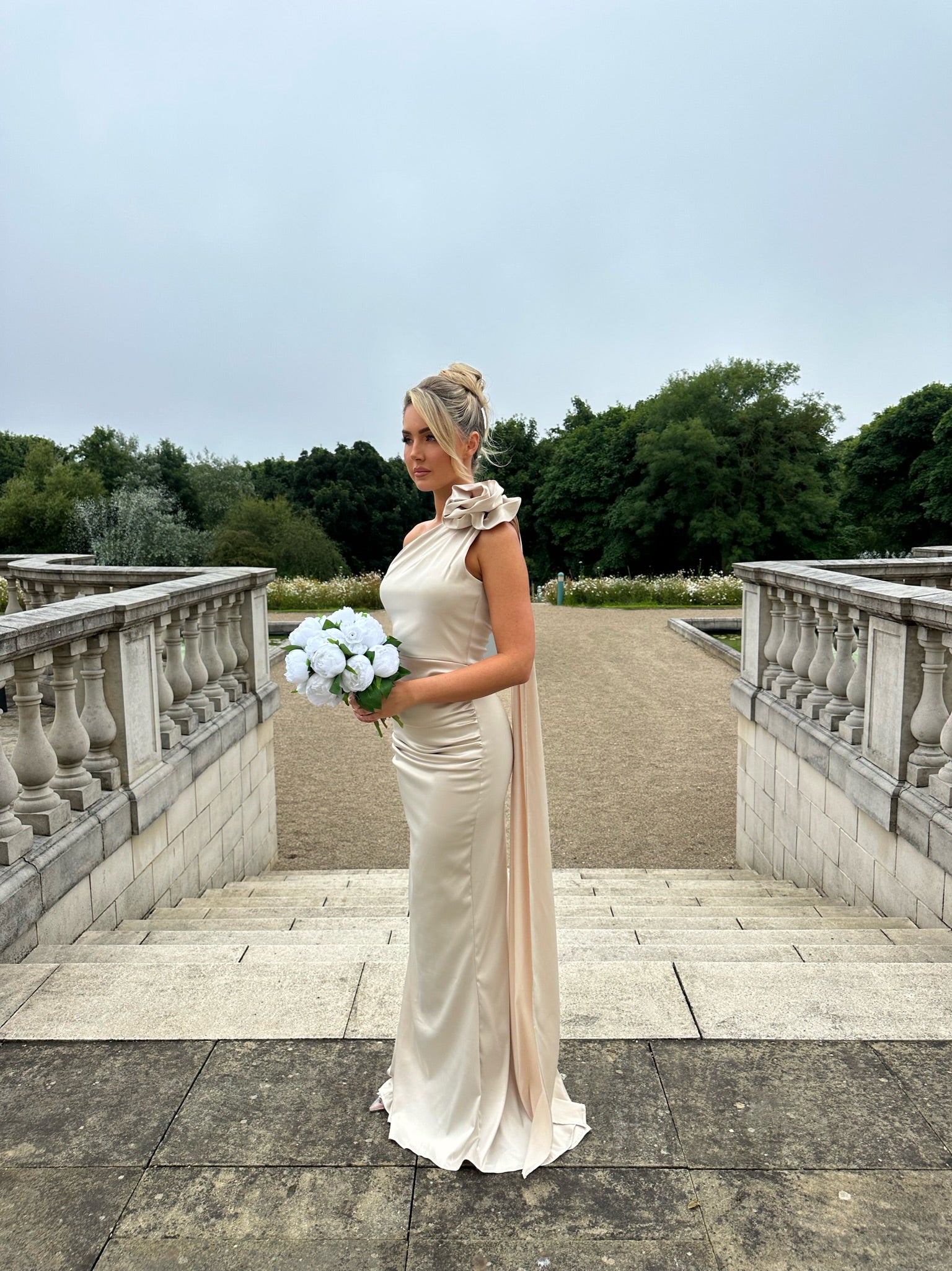 Amalfi Dress Champagne