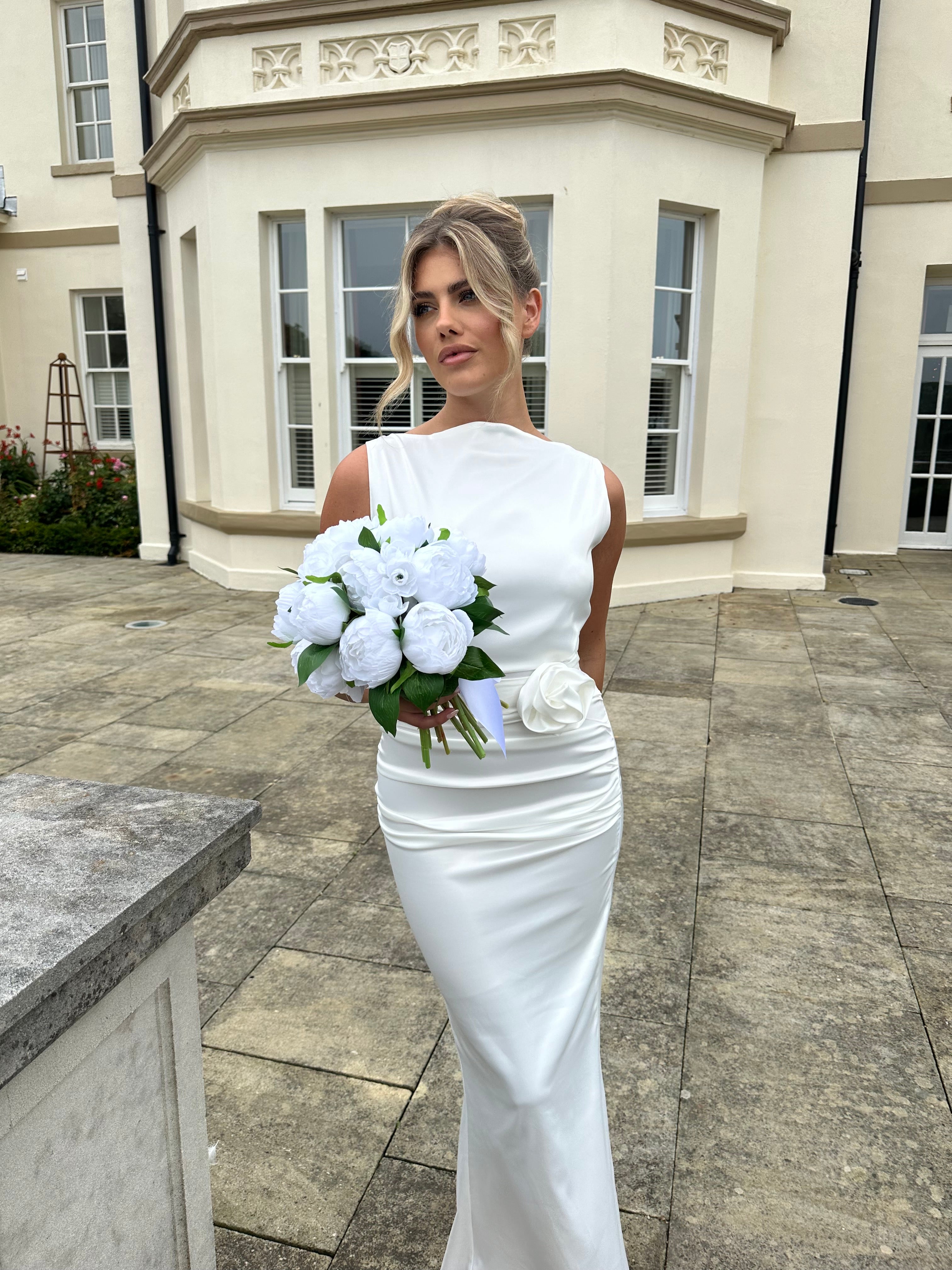 Bali Belt Dress White