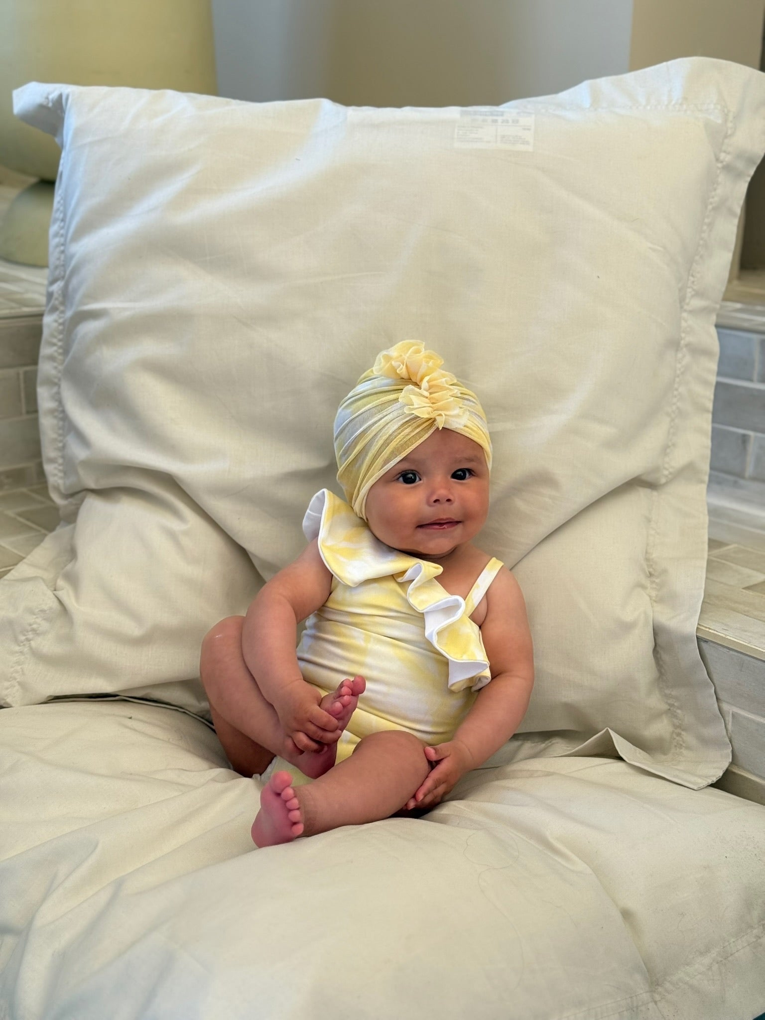 Mini Sorrento Ruffle Turban