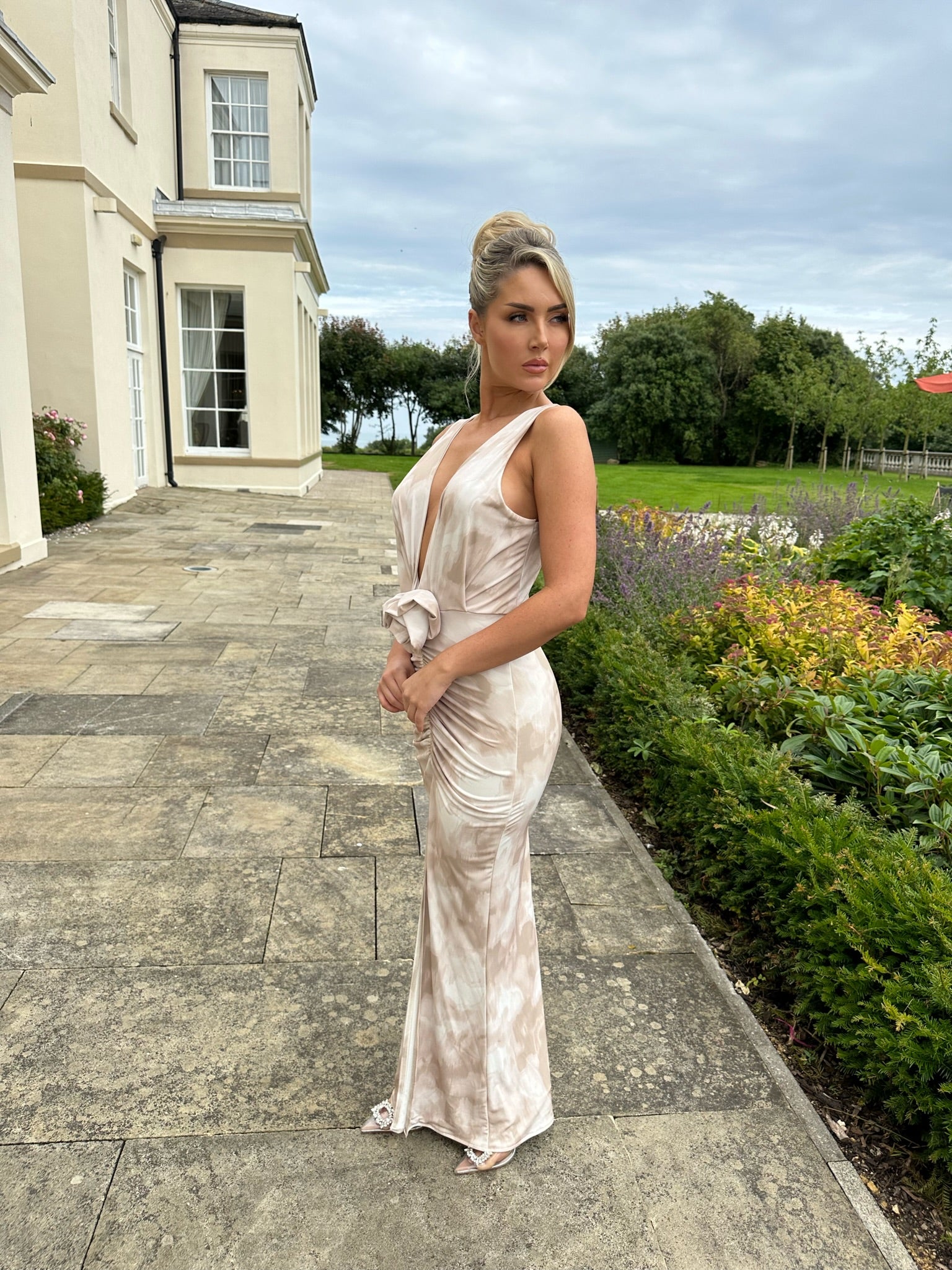 Margot Dress Nude Smudge