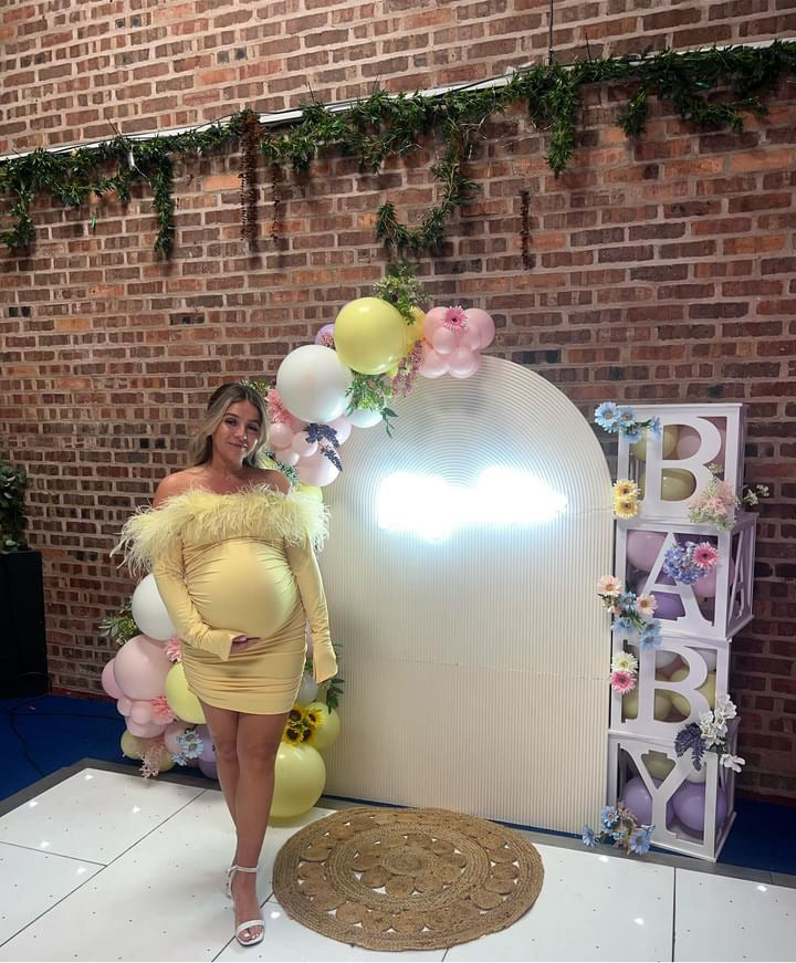 Carrie Ostrich Maternity Mini Yellow