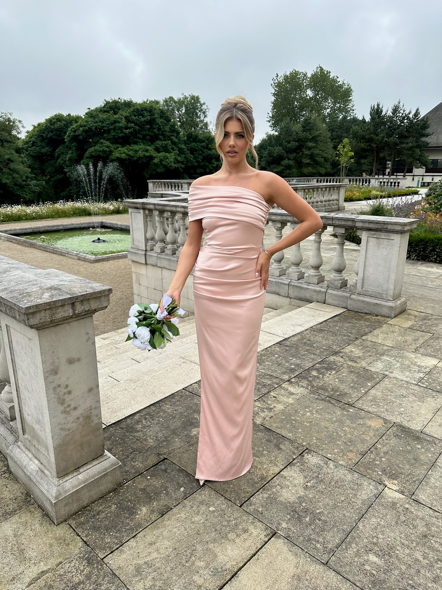Monaco Dress Blush Pink