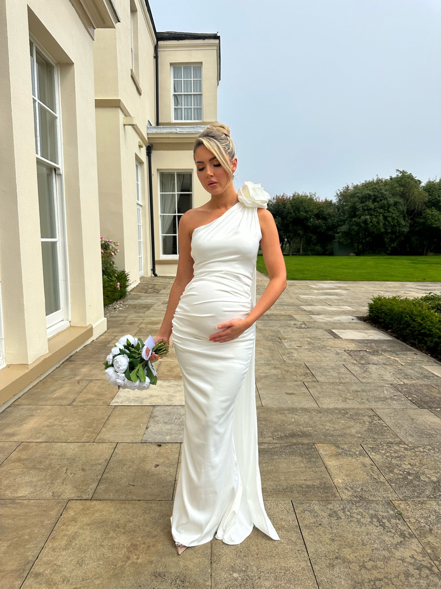 Amalfi Maternity Dress White