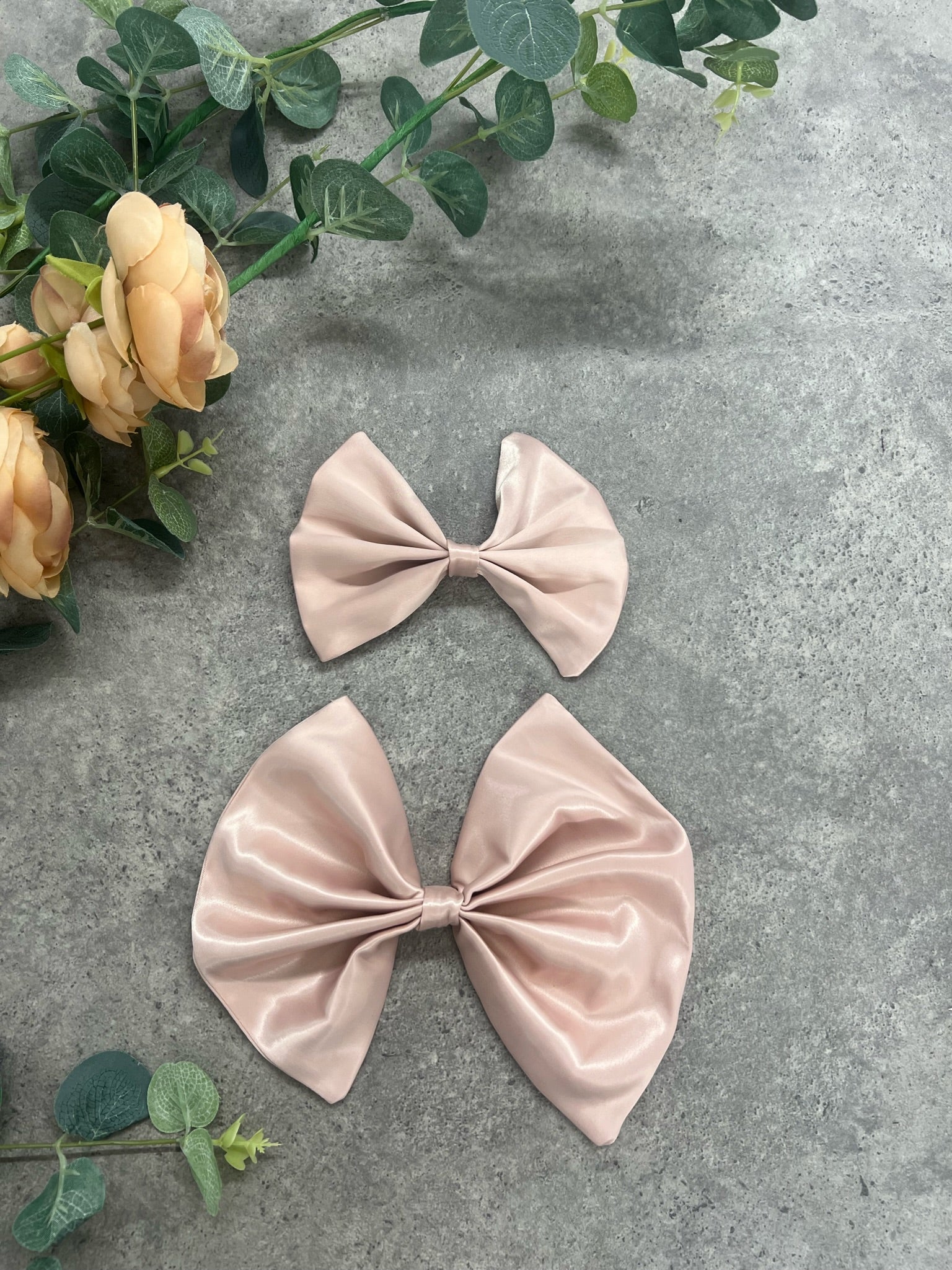 Small Bridal Bow Blush Pink