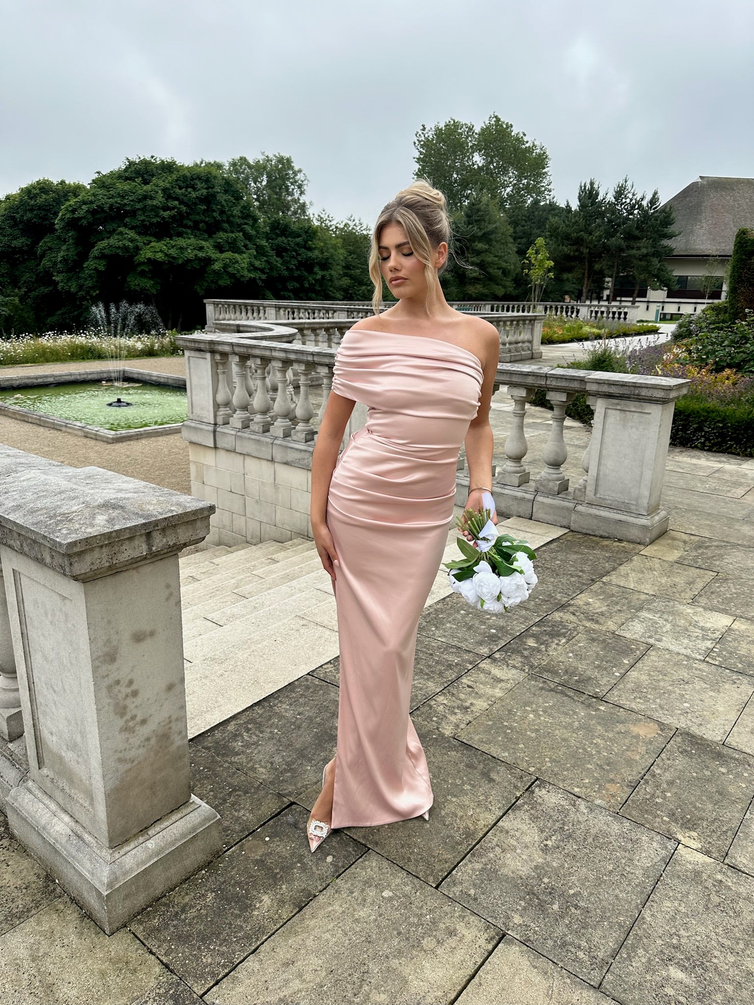 Monaco Dress Blush Pink