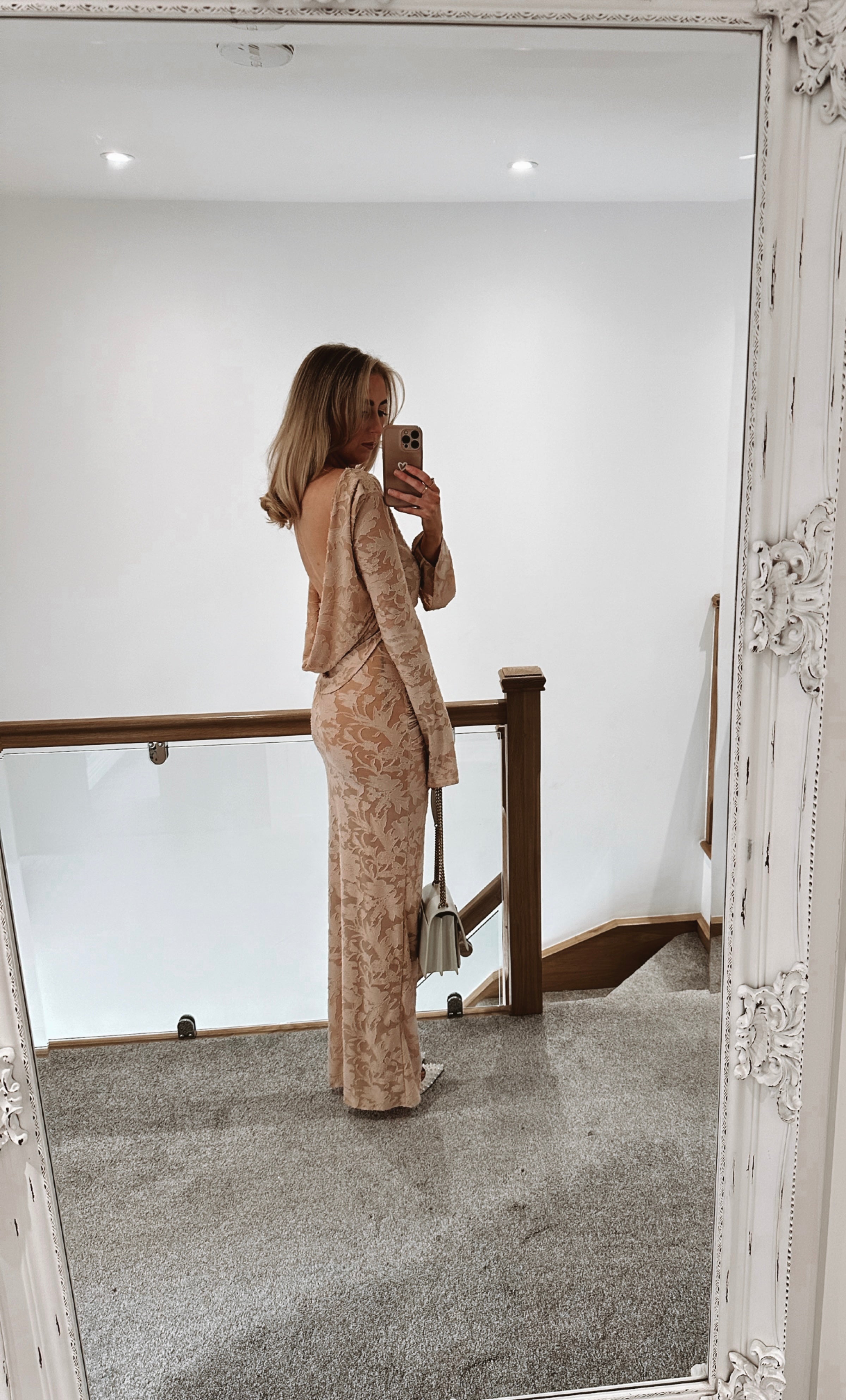 Cove nude floral Dress