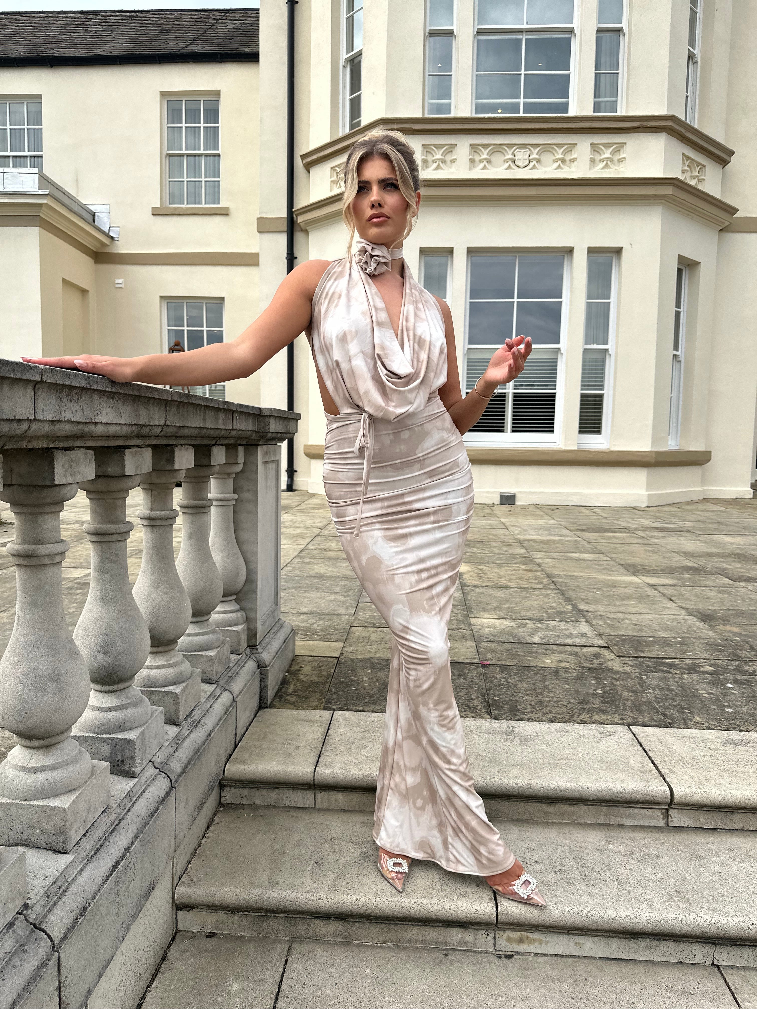Rose Dress Nude Smudge