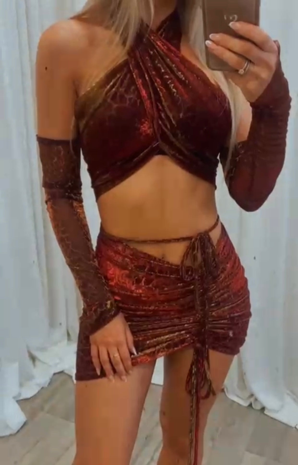 Ibiza 3 Piece Set Snake Mesh