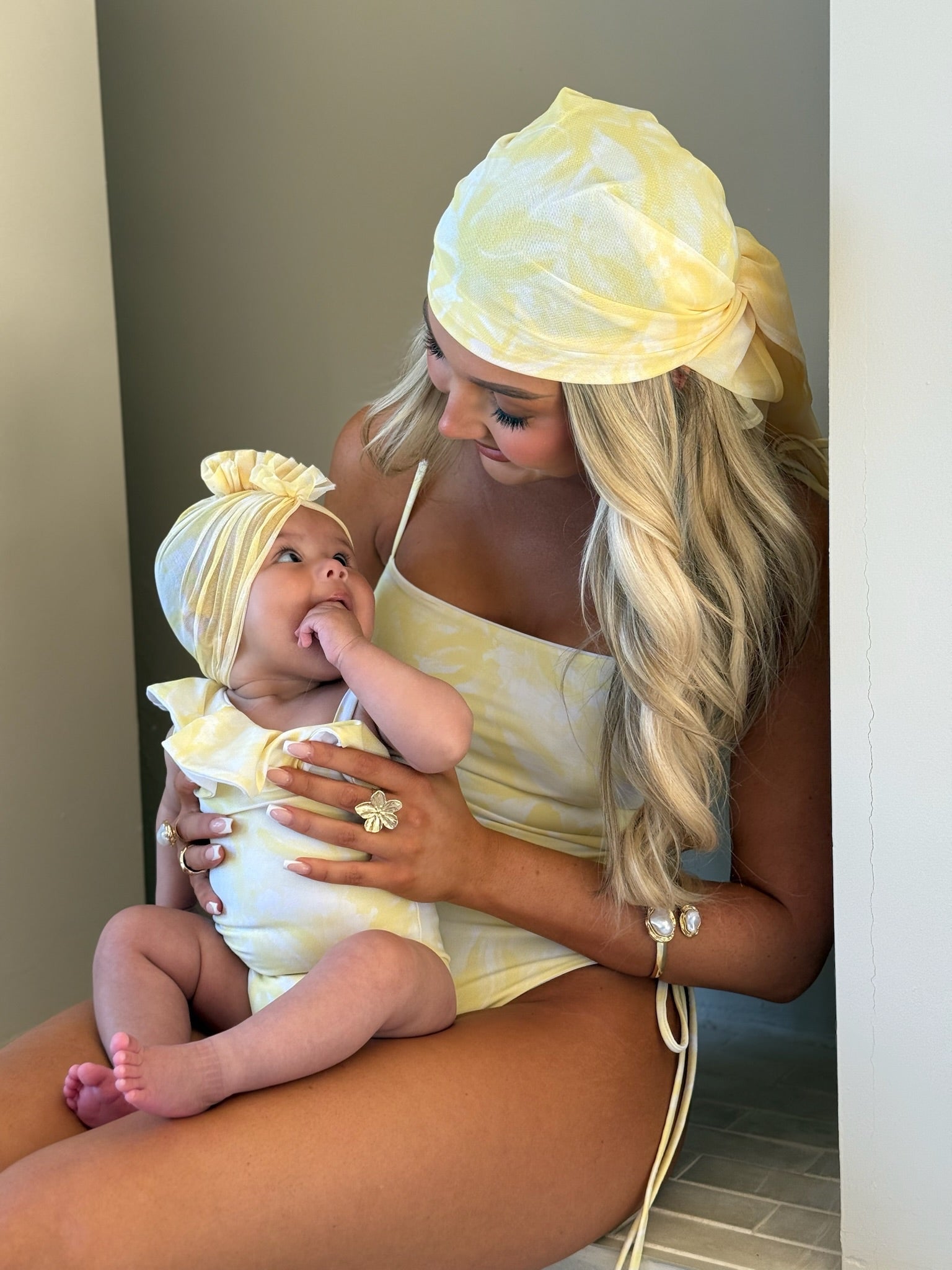 Mini Sorrento Ruffle Turban
