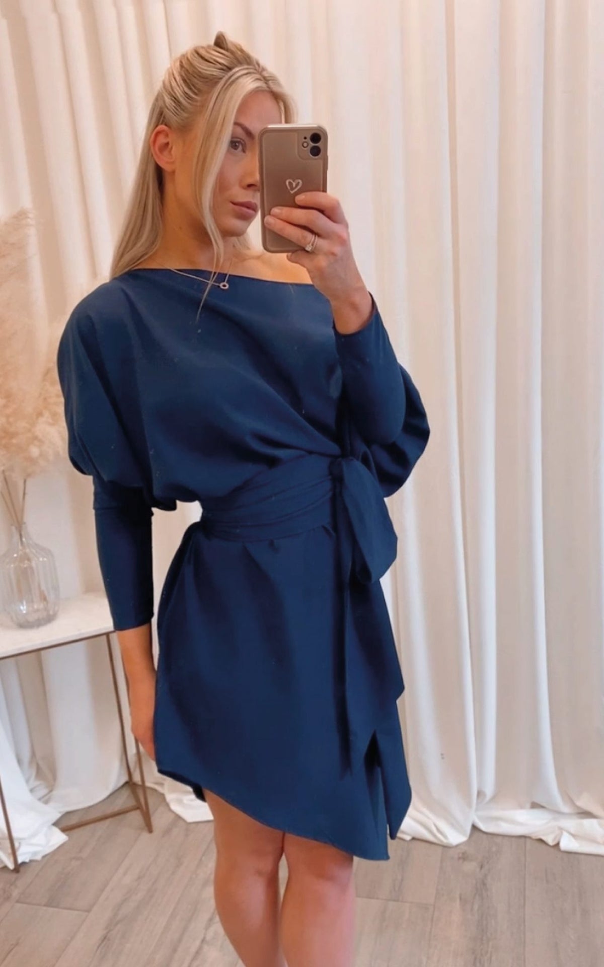 Emy Dress Navy Blue