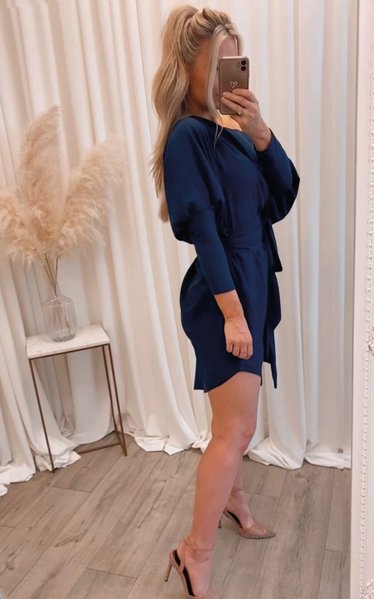 Emy Dress Navy Blue