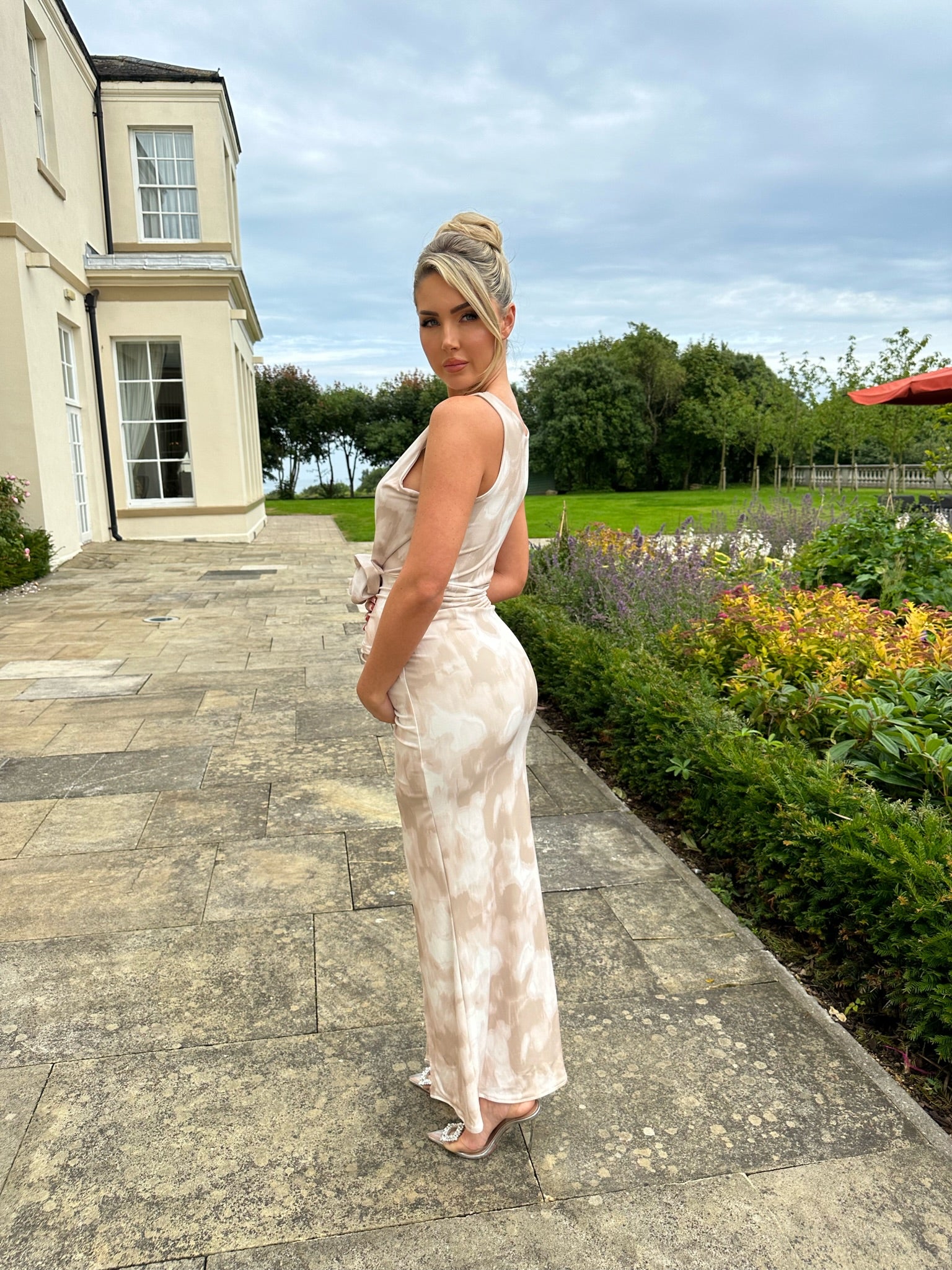 Margot Maternity Dress Nude Smudge