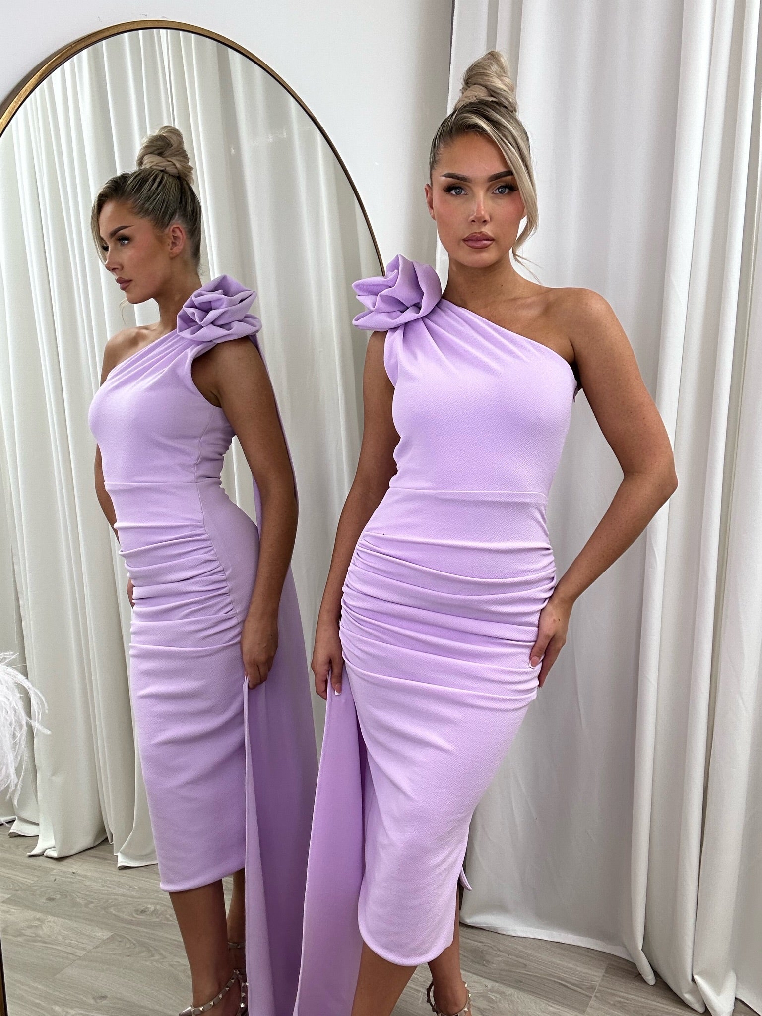 Maya Midi Dress Lilac